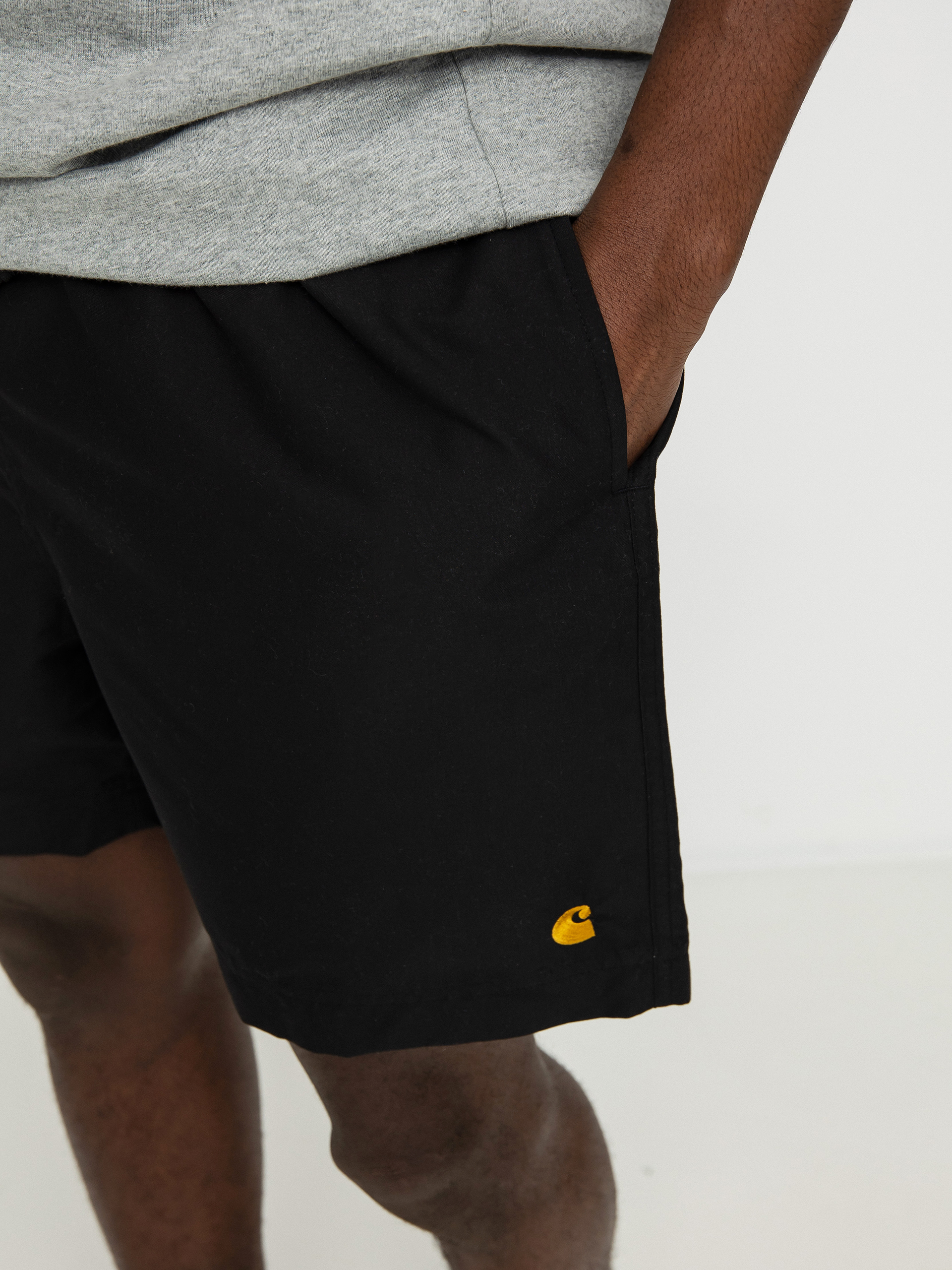 Carhartt WIP Chase Swim Rövidnadrág (black/gold)