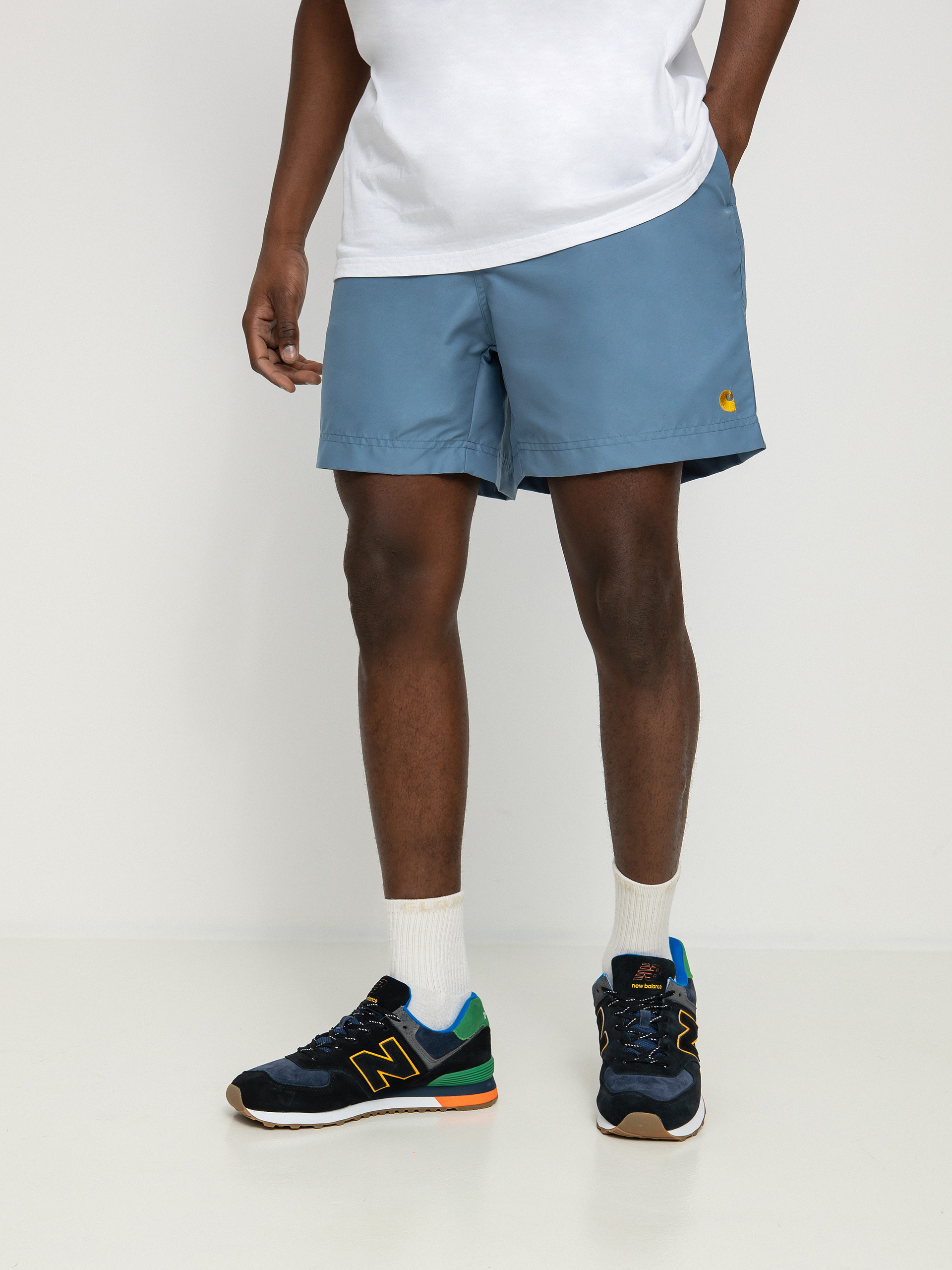 Carhartt WIP Chase Swim Rövidnadrág (icy water/gold)