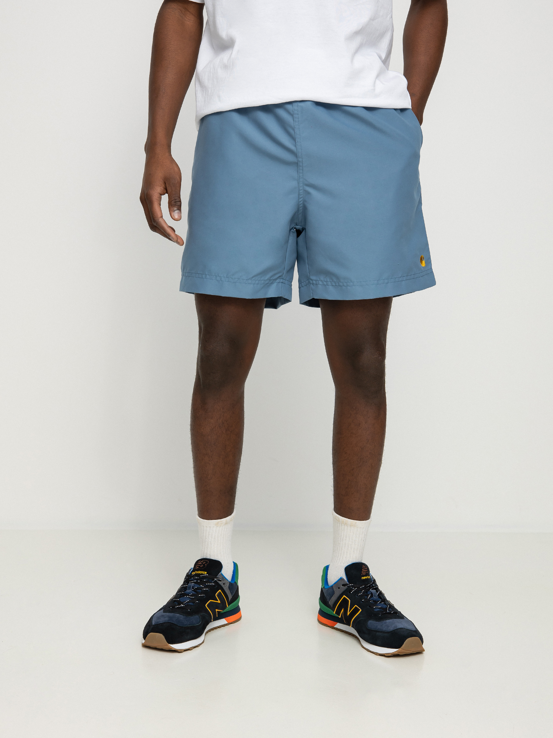 Carhartt WIP Chase Swim Rövidnadrág (icy water/gold)