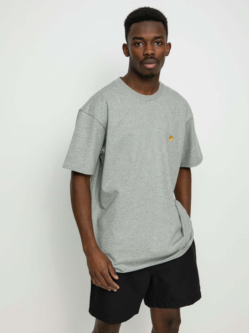 Carhartt WIP Chase Póló (grey heather/gold)