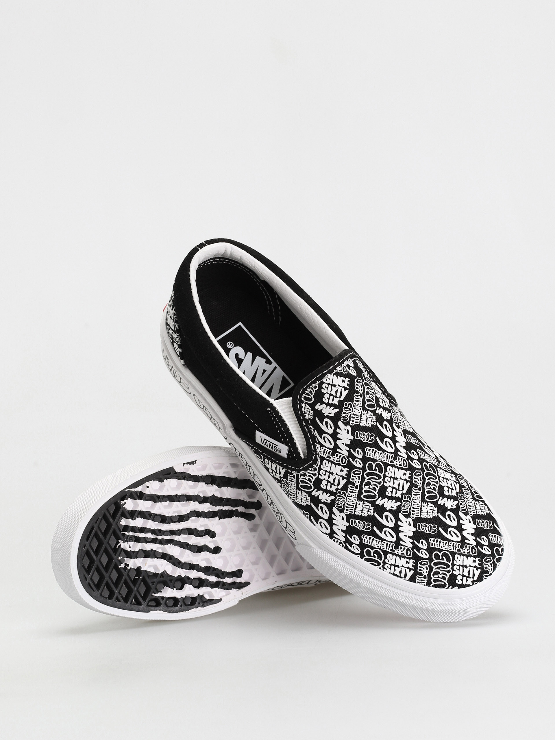 Vans Classic Slip On Cipők (graffiti/black/white)