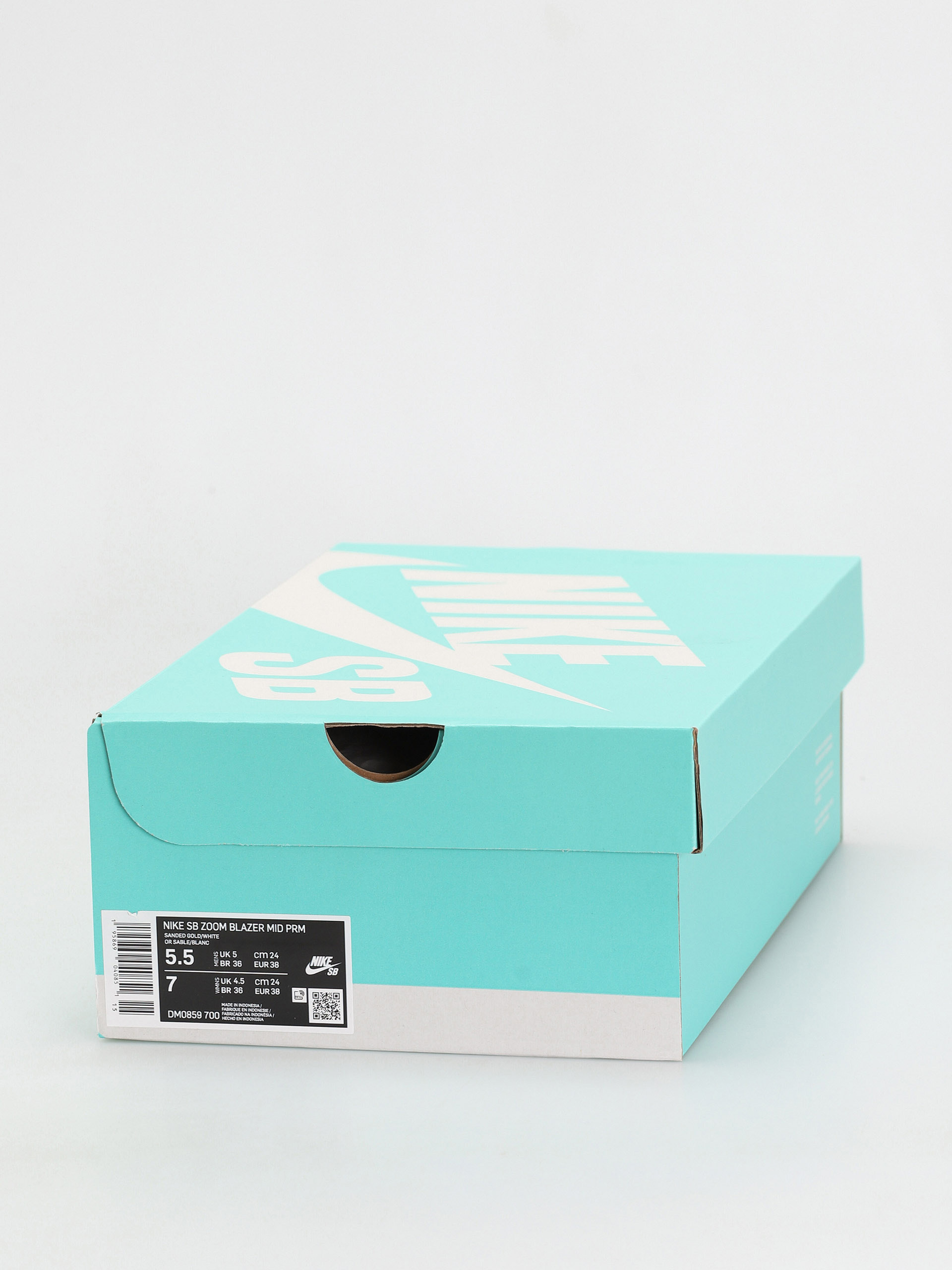 Nike SB Zoom Blazer Mid Premium Cipők (sanded gold/white burnt sunrise)