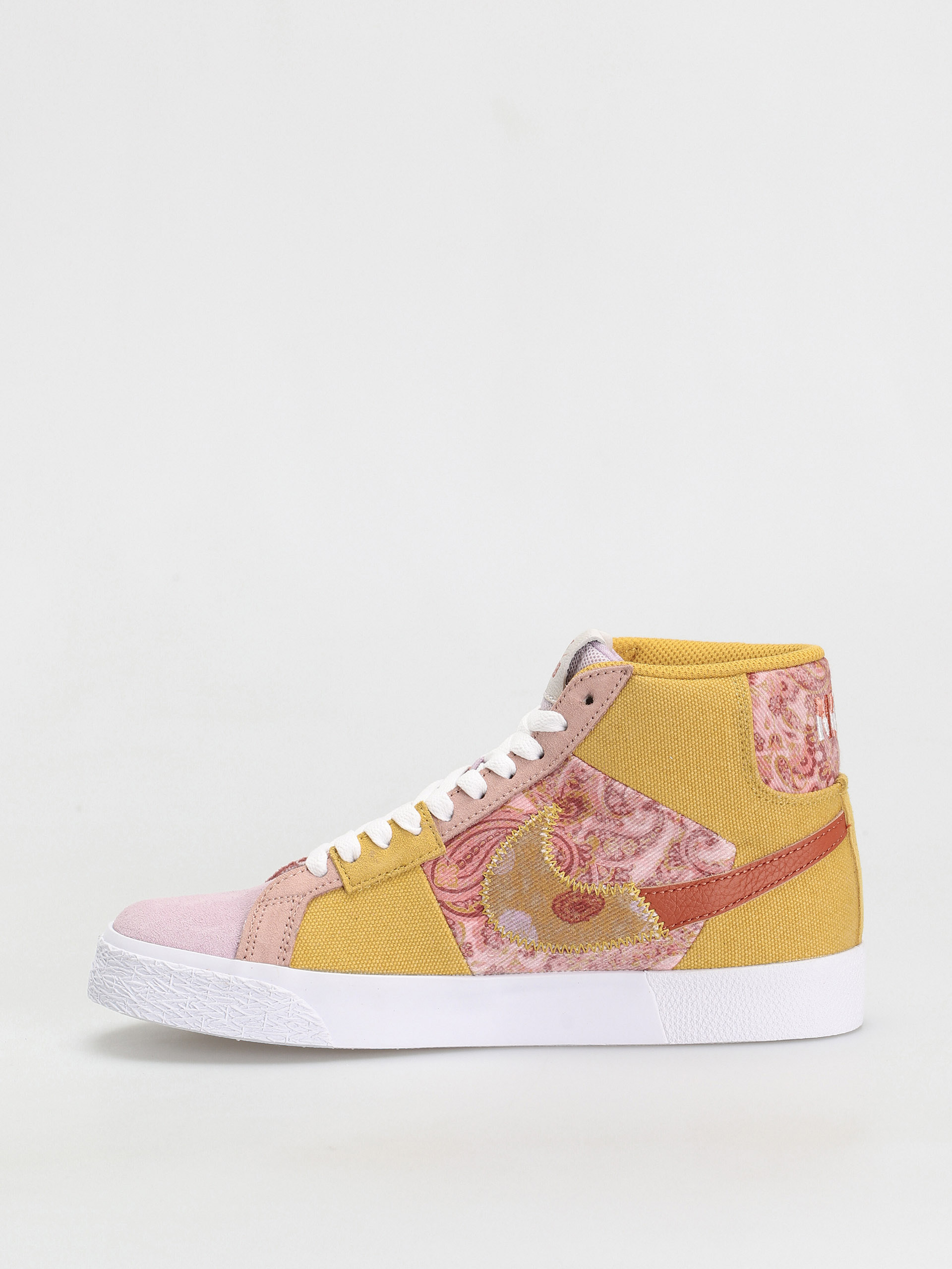 Nike SB Zoom Blazer Mid Premium Cipők (sanded gold/white burnt sunrise)