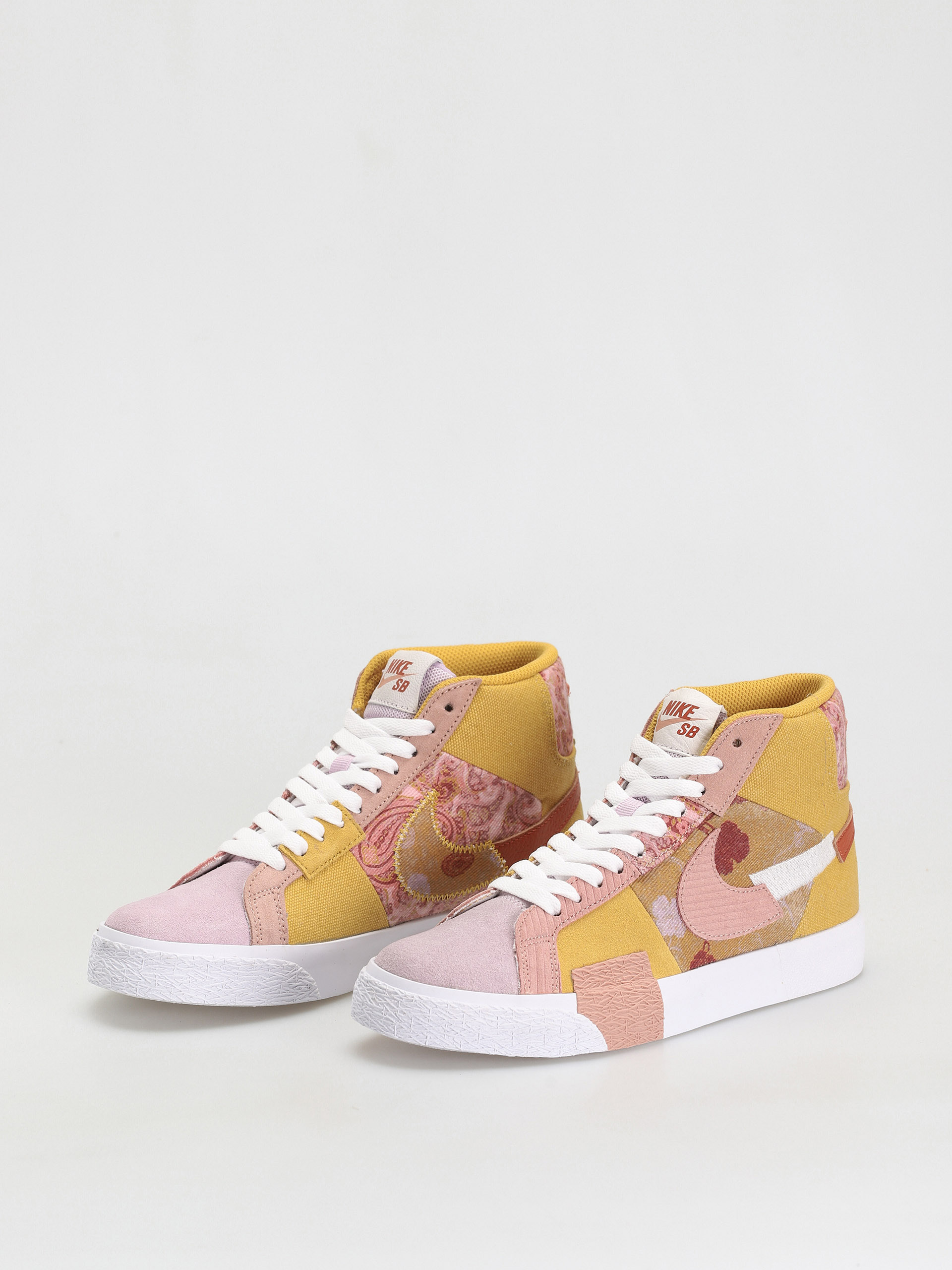 Nike SB Zoom Blazer Mid Premium Cipők (sanded gold/white burnt sunrise)