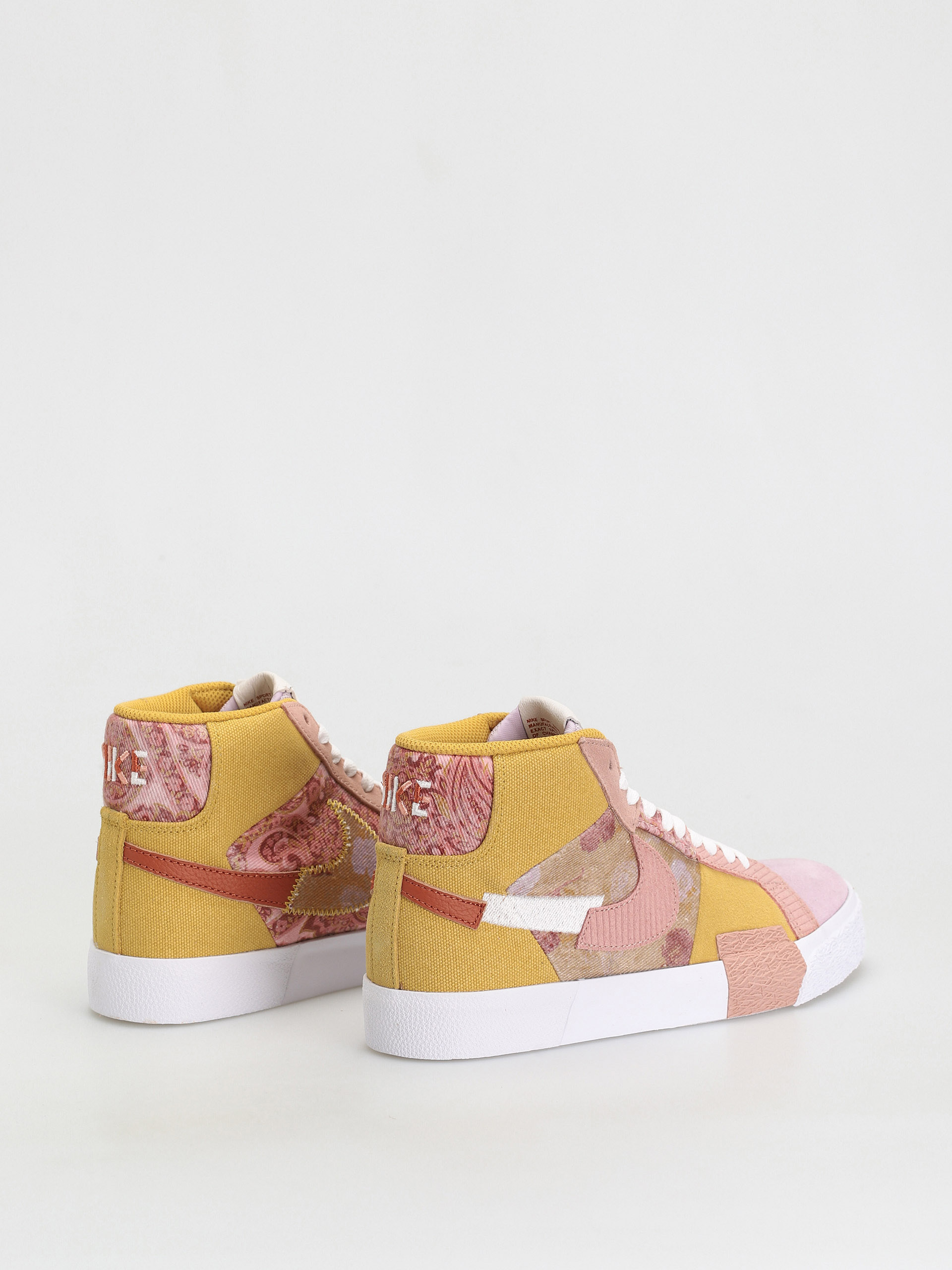 Nike SB Zoom Blazer Mid Premium Cipők (sanded gold/white burnt sunrise)
