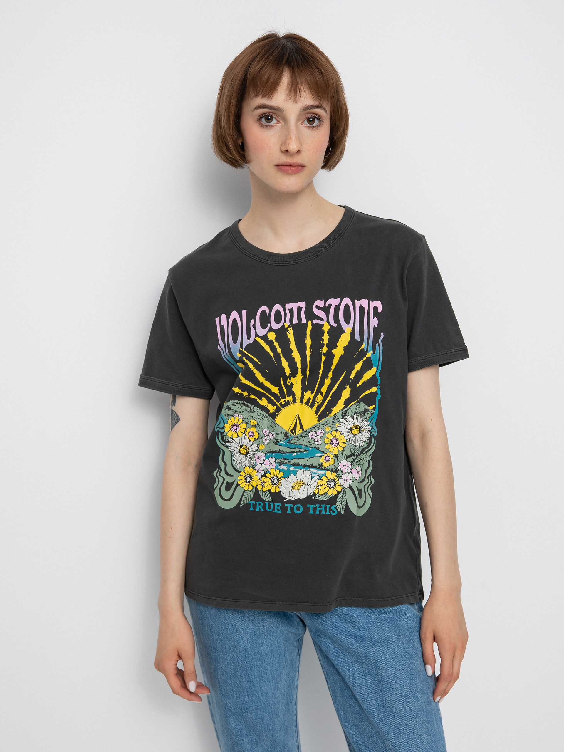 Volcom Truly Ringer Póló Wmn (black)