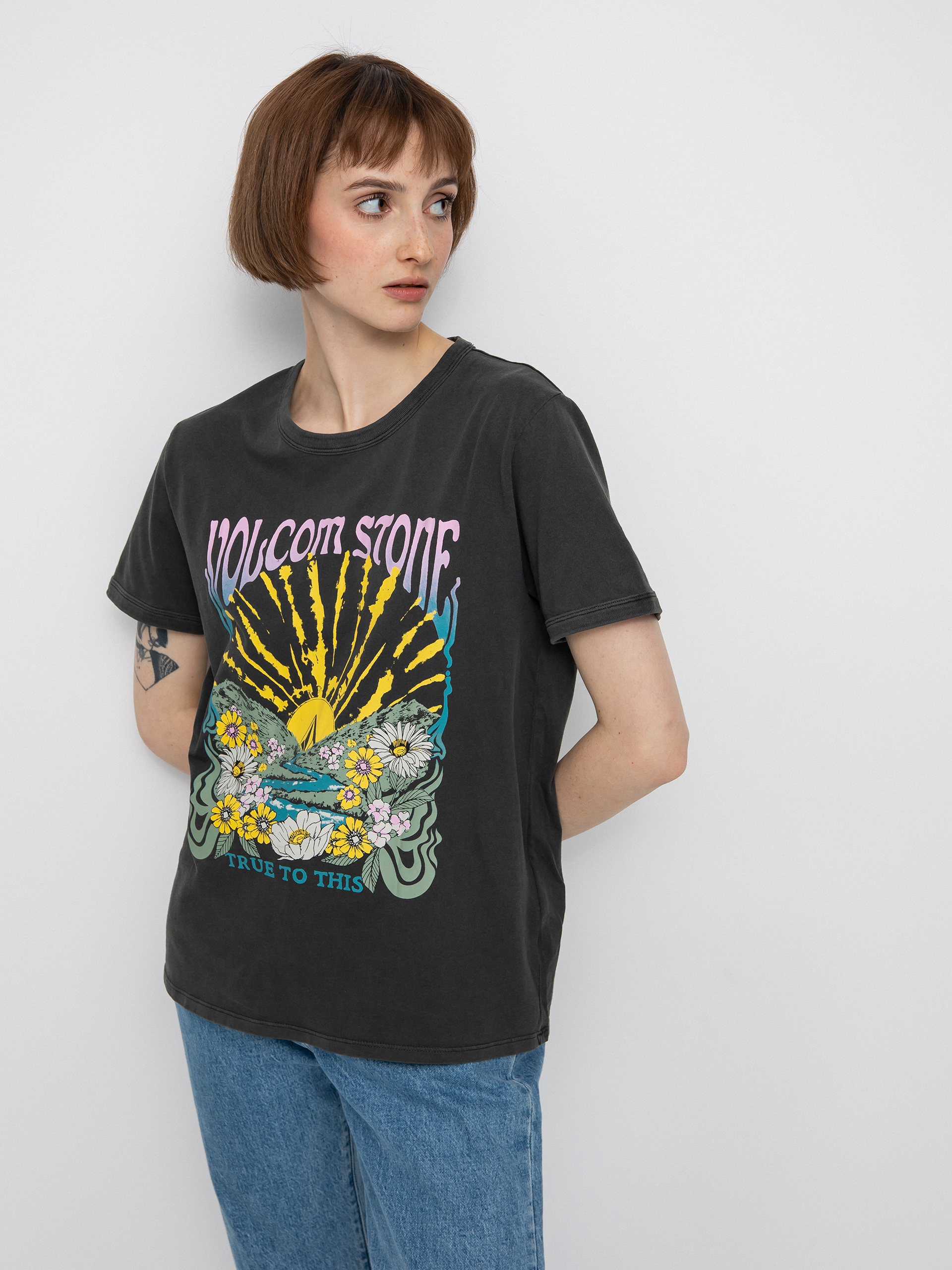 Volcom Truly Ringer Póló Wmn (black)