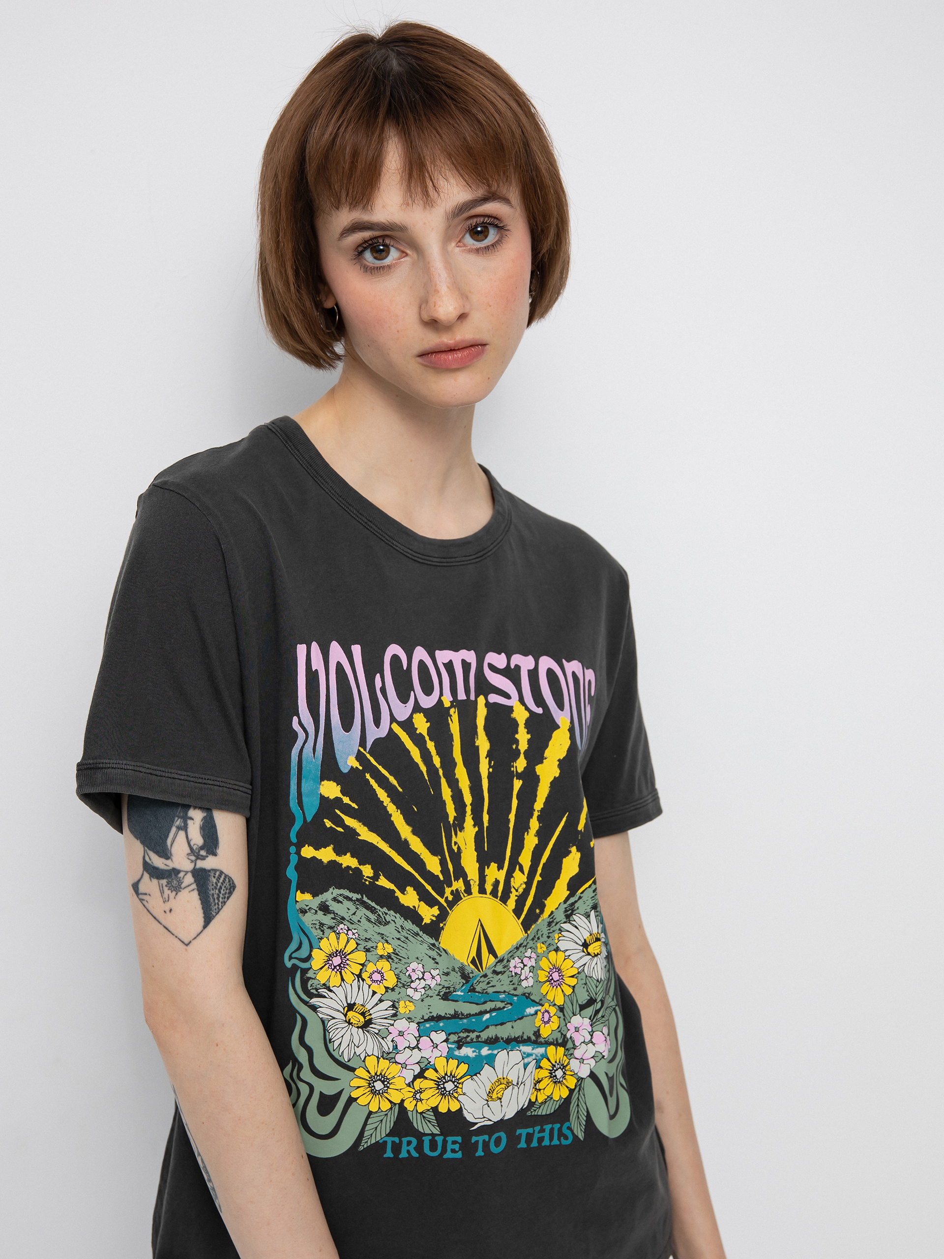 Volcom Truly Ringer Póló Wmn (black)