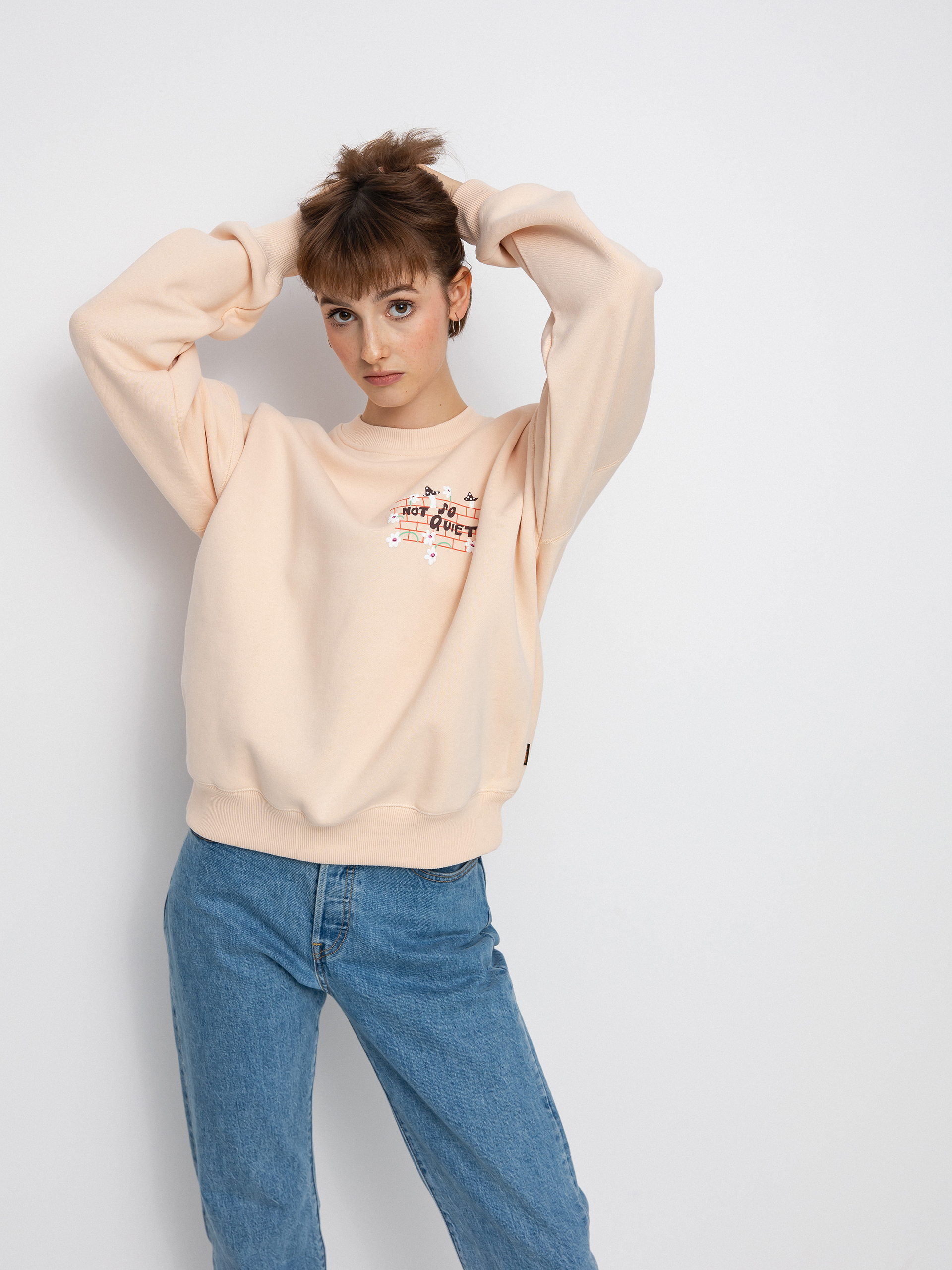 Volcom Egle Zvirblyte Pulóver Wmn (light pink)