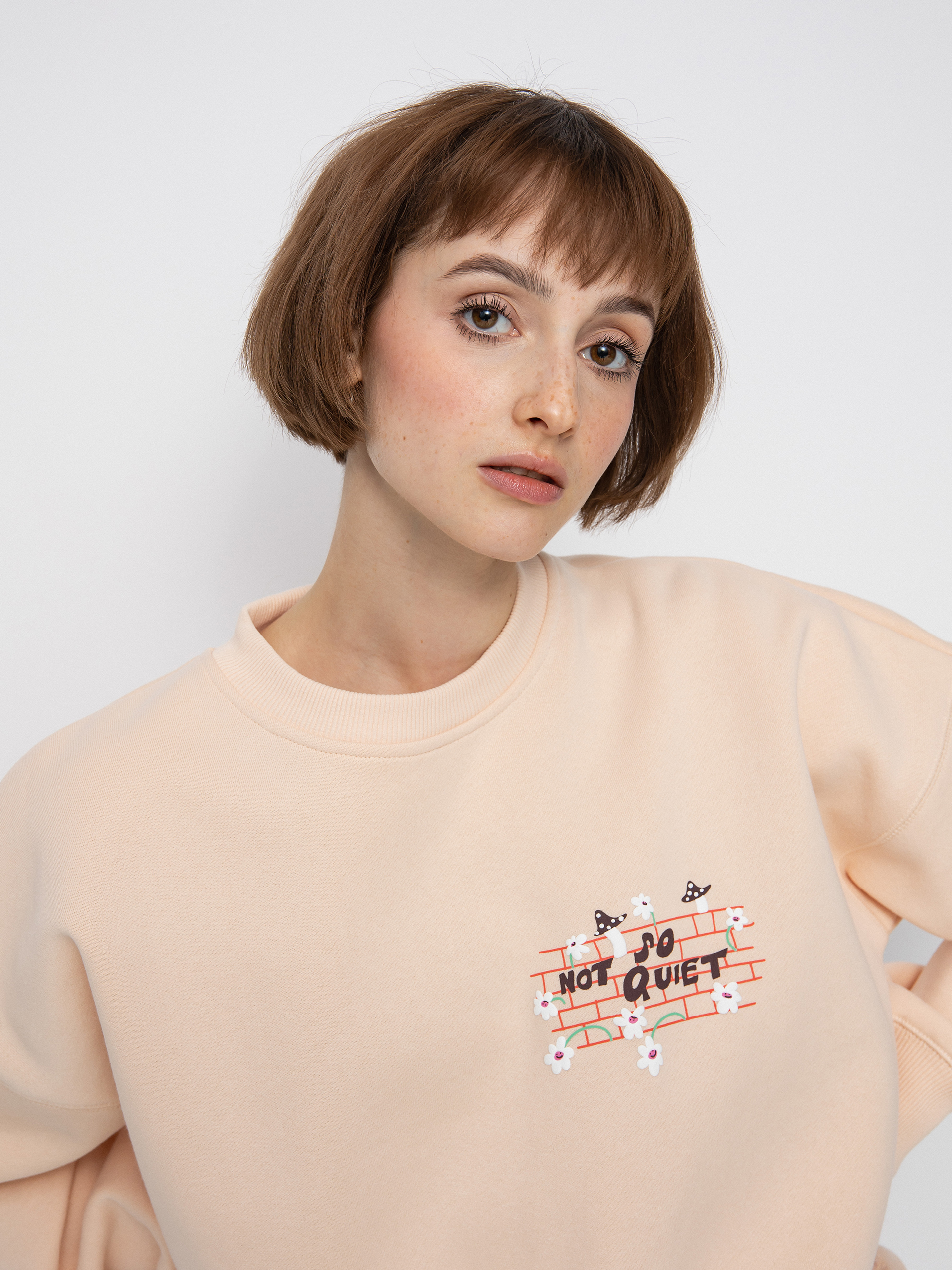 Volcom Egle Zvirblyte Pulóver Wmn (light pink)