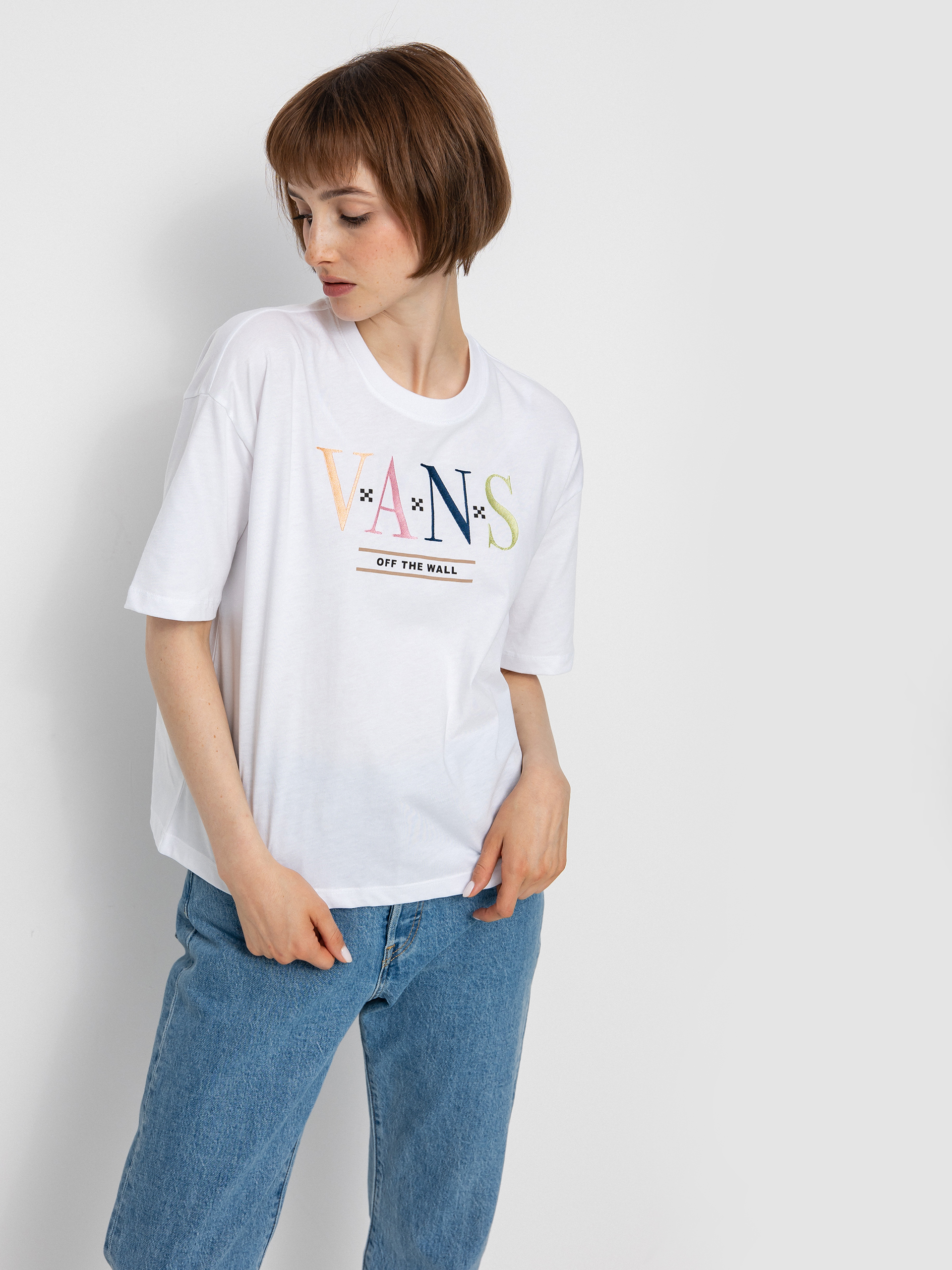 Vans Burn Slow póló Wmn (white)