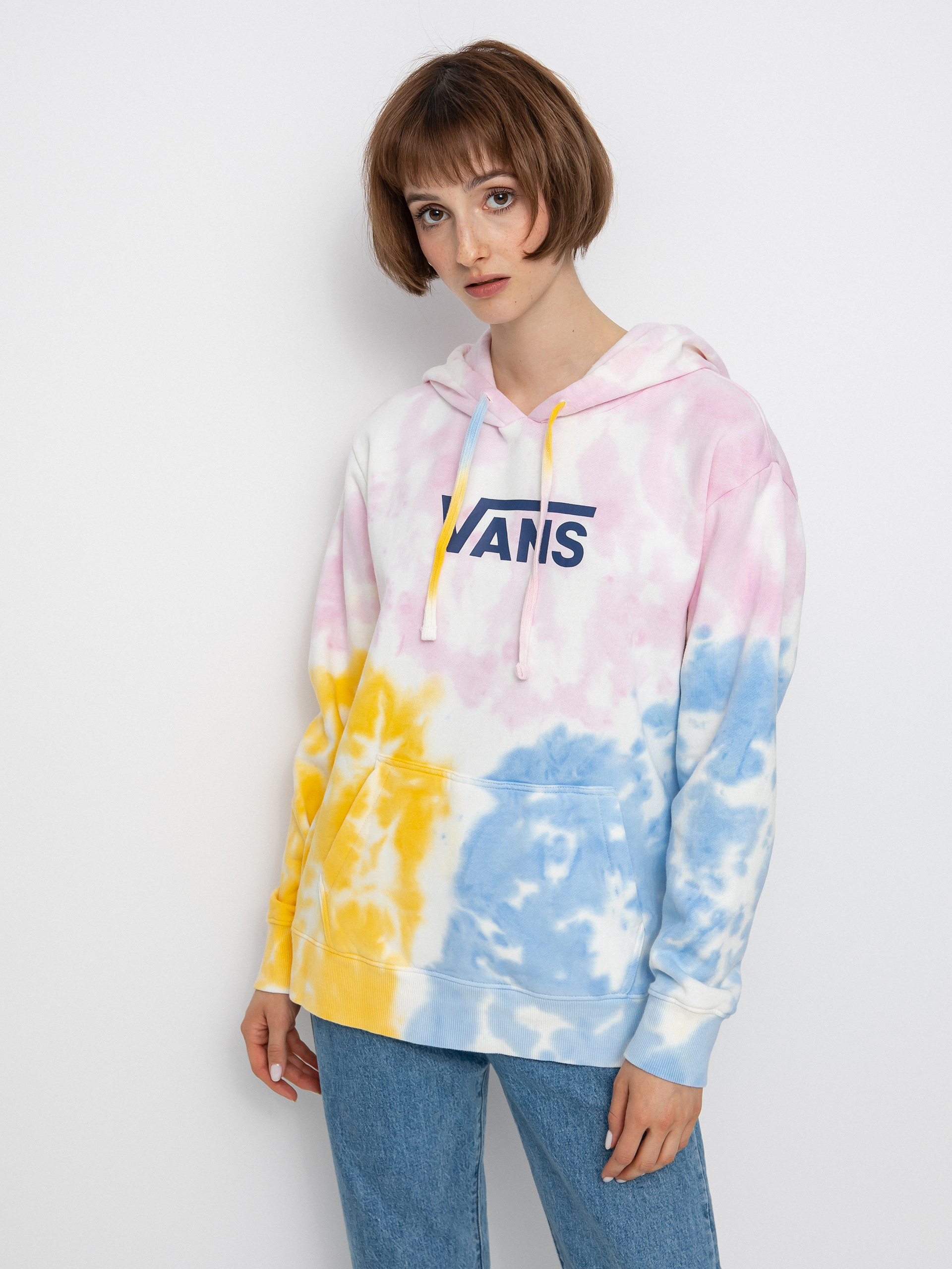 Vans Tri Dye Bff HD Kapucnis pulóver Wmn (crandle pink)