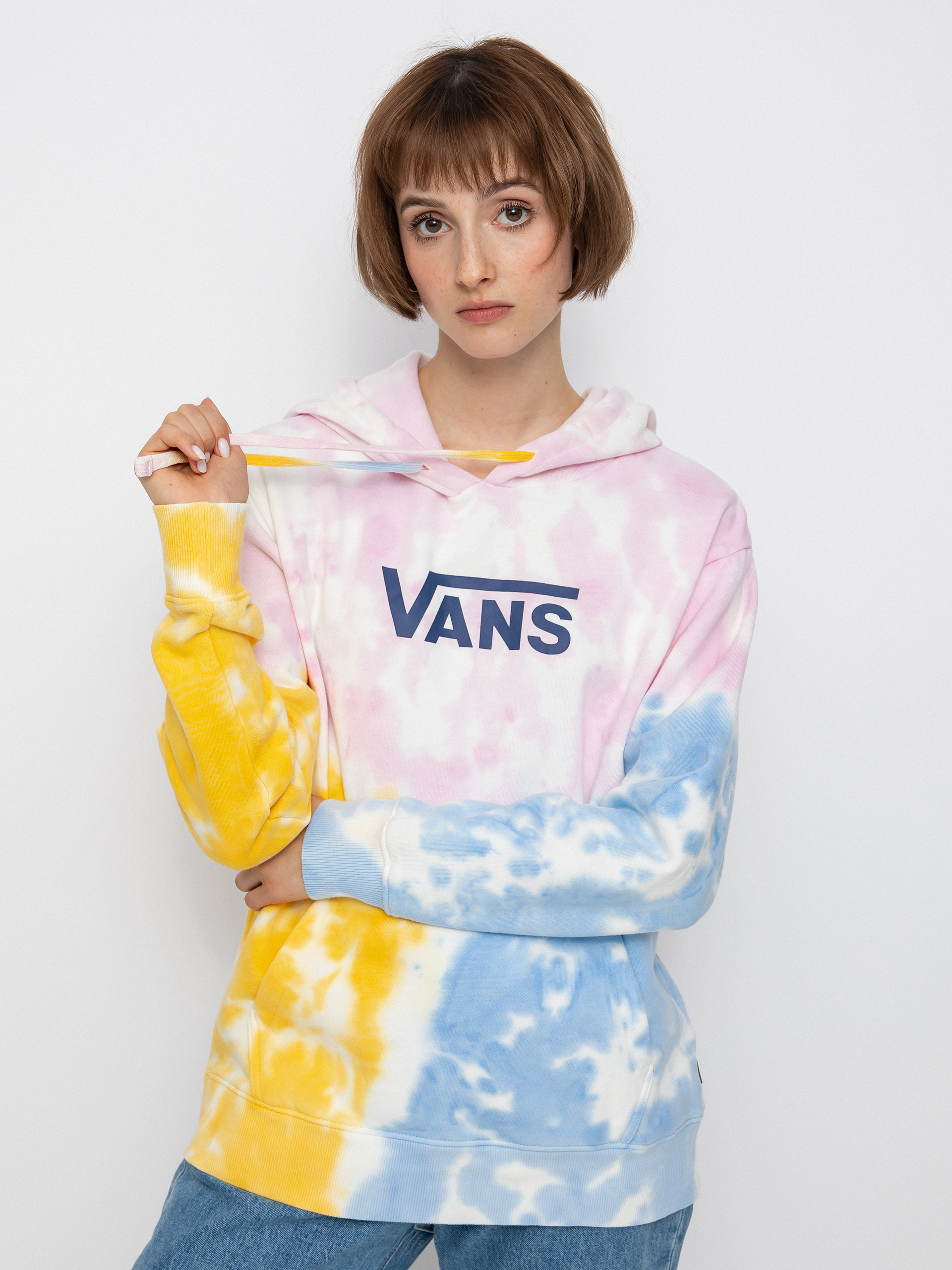 Vans Tri Dye Bff HD Kapucnis pulóver Wmn (crandle pink)