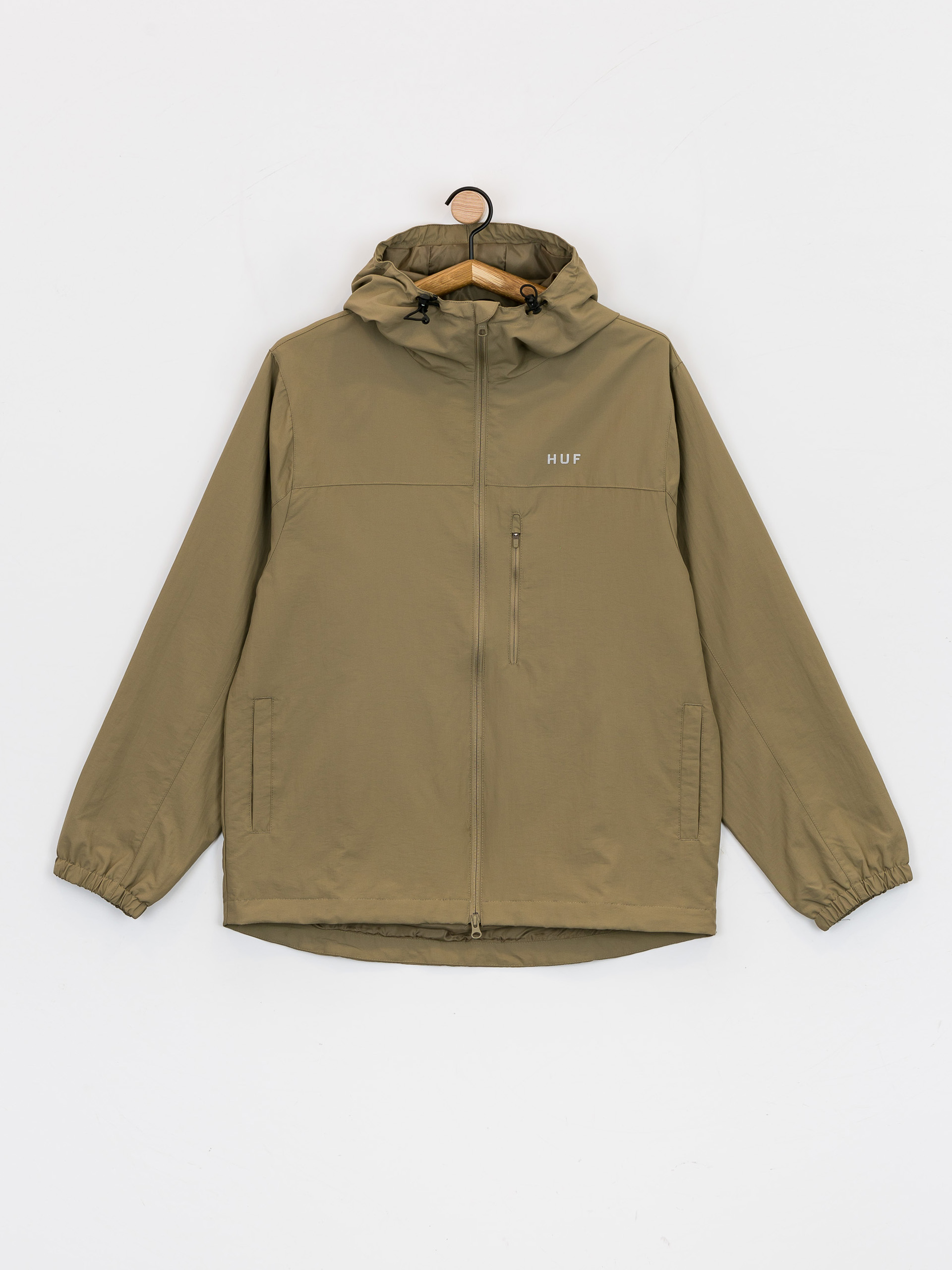 HUF Essentials Zip Standard Shell Dzseki (khaki)