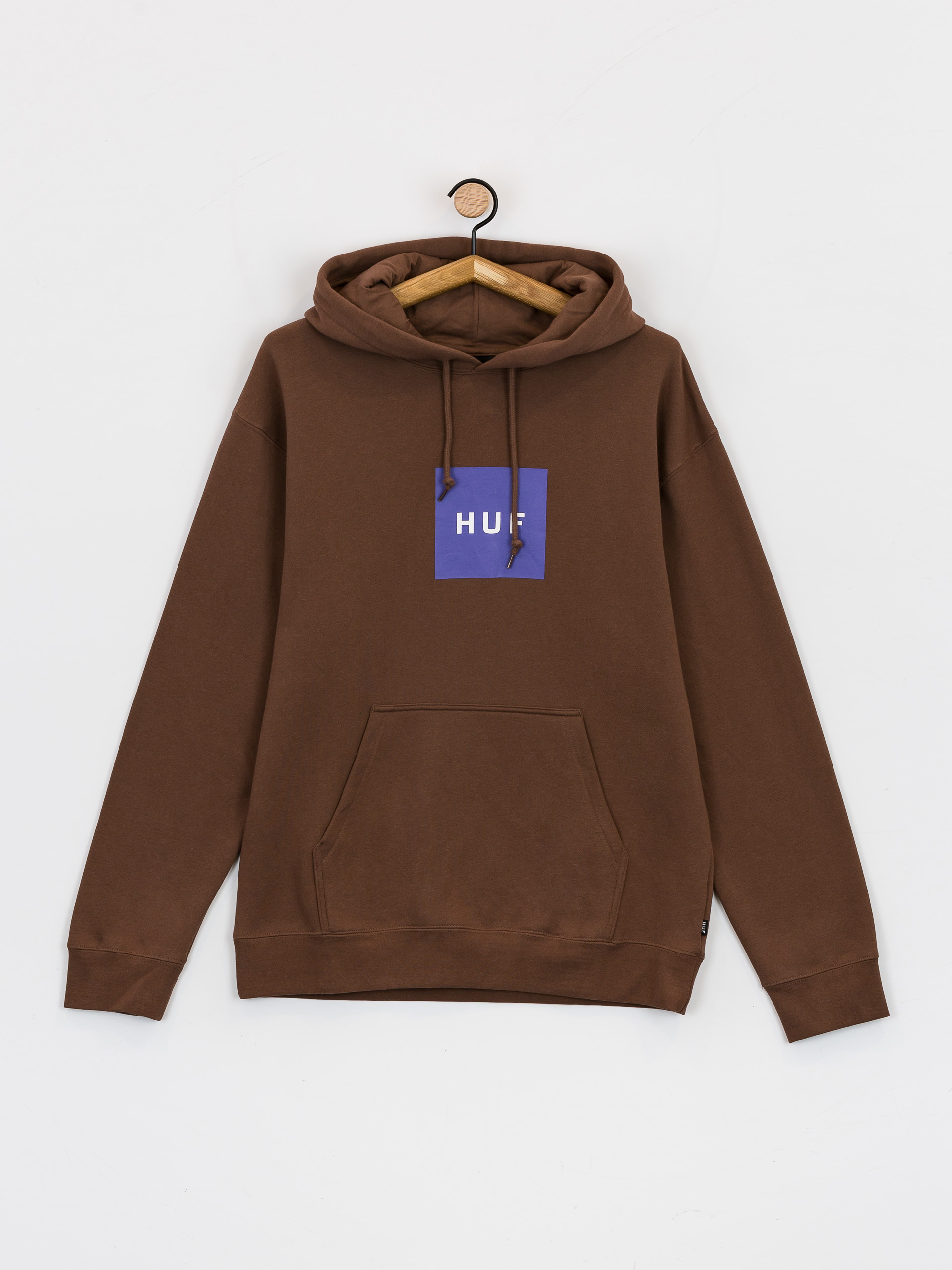 HUF Essentials Box Logo HD Kapucnis pulóver (brown)