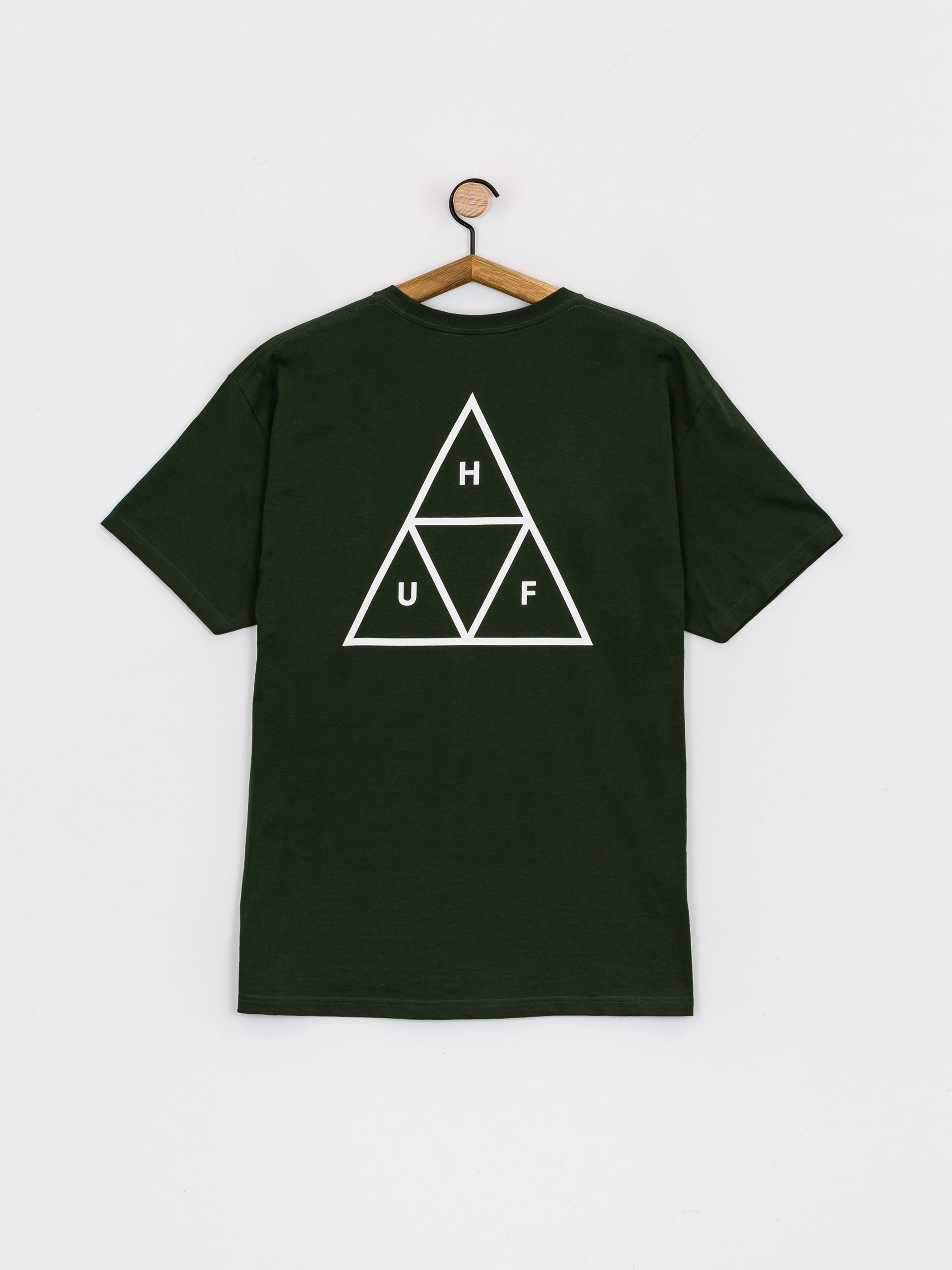 HUF Essentials Triple Triangle póló (forest green)