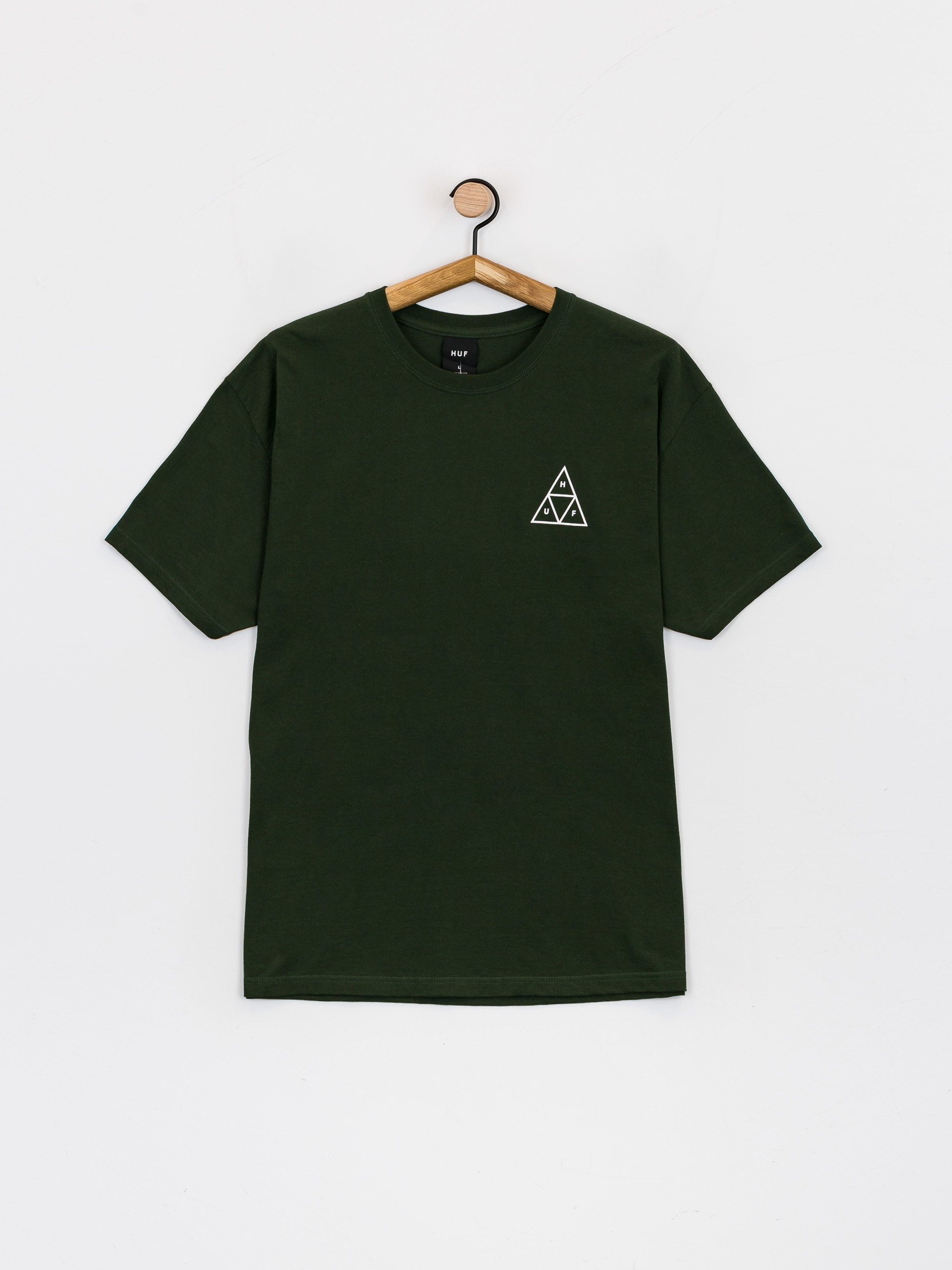 HUF Essentials Triple Triangle póló (forest green)