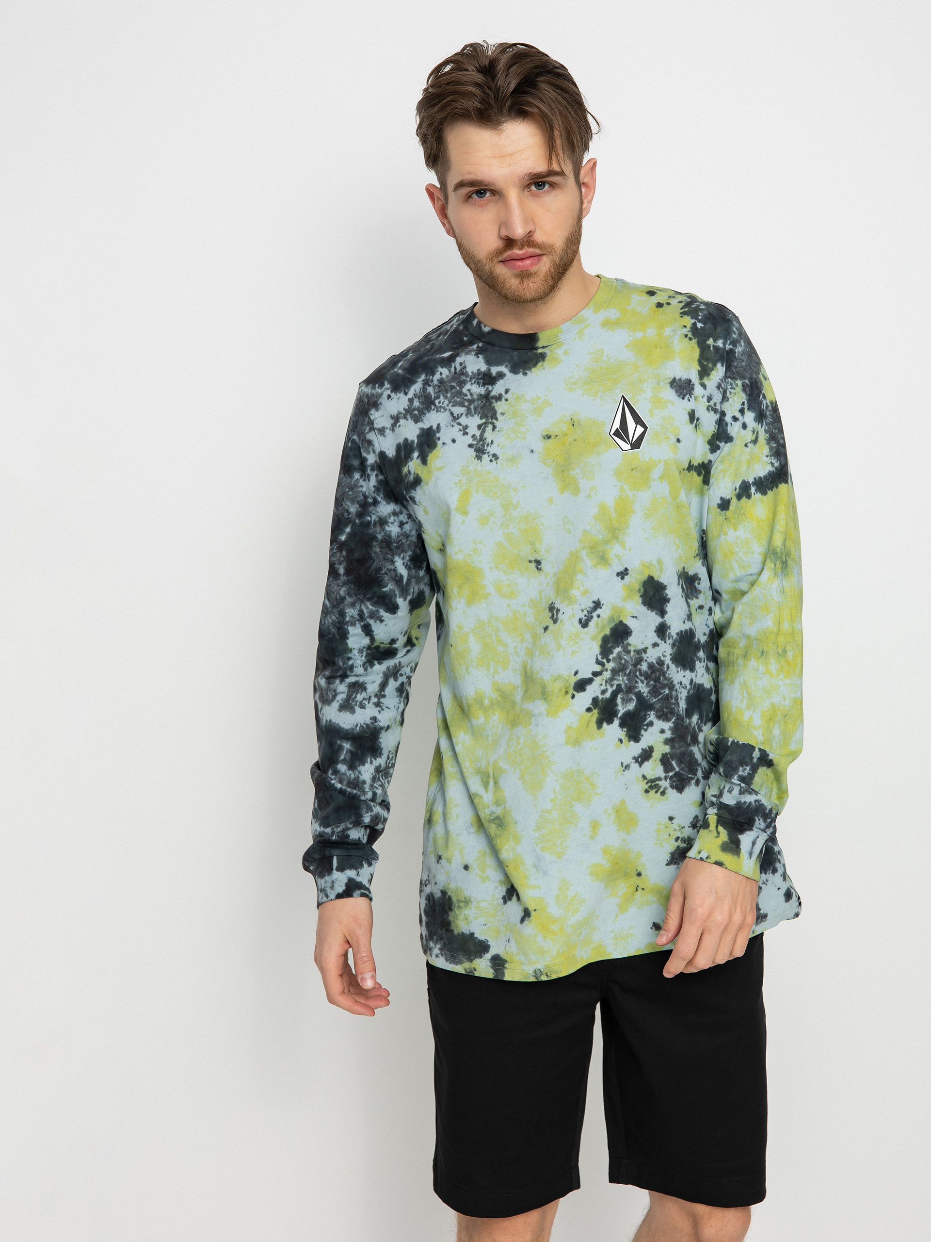 Volcom Iconic Dye Hosszú ujjú felső (lime tie dye)