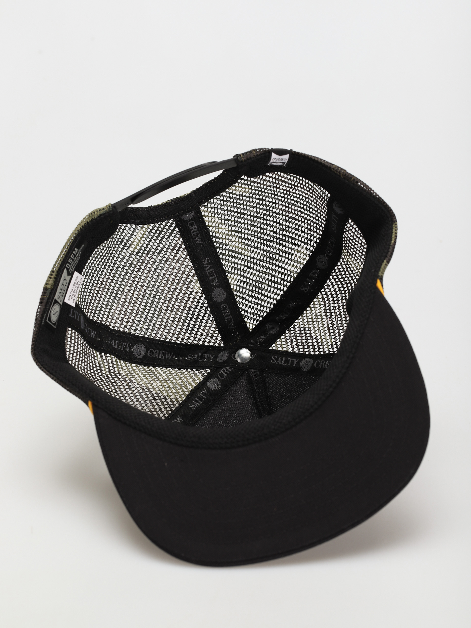 Salty Crew Bass Man Trucker Baseball sapka (black camo)