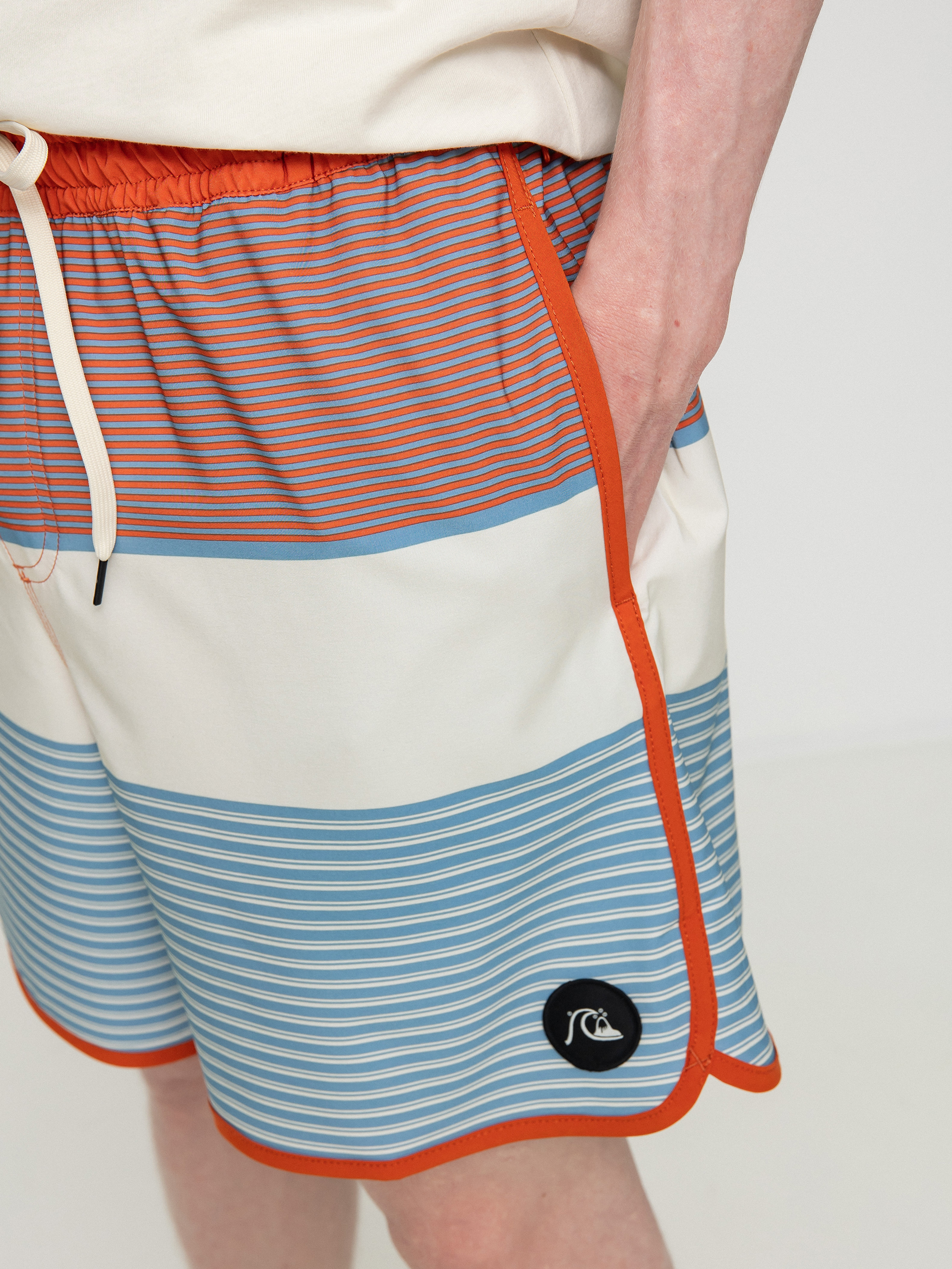 Quiksilver Ocean Scallop Str Volley 17 Rövidnadrág (burnt ochre)