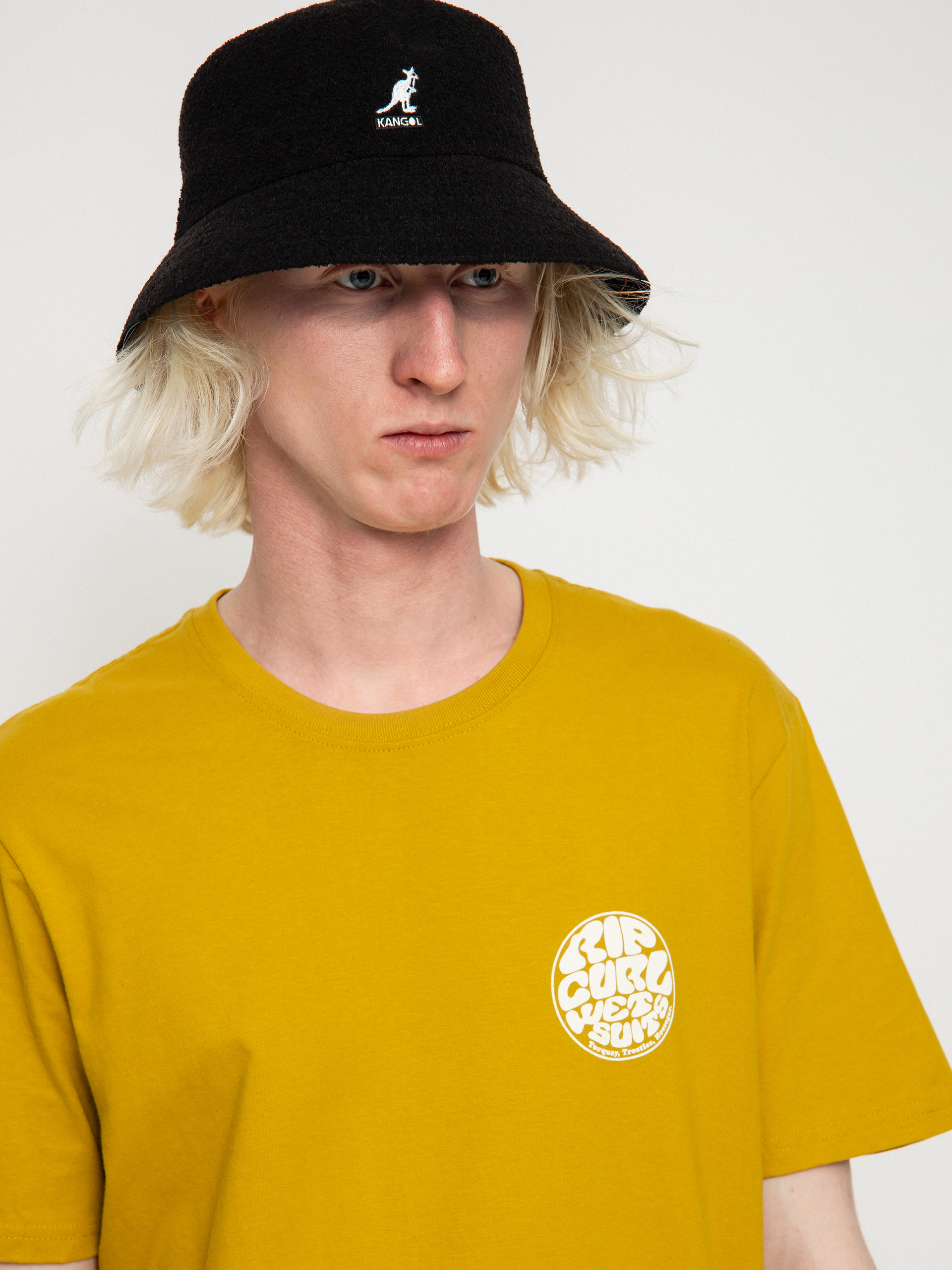 Rip Curl Wetsuit Icon póló (vintage yellow)