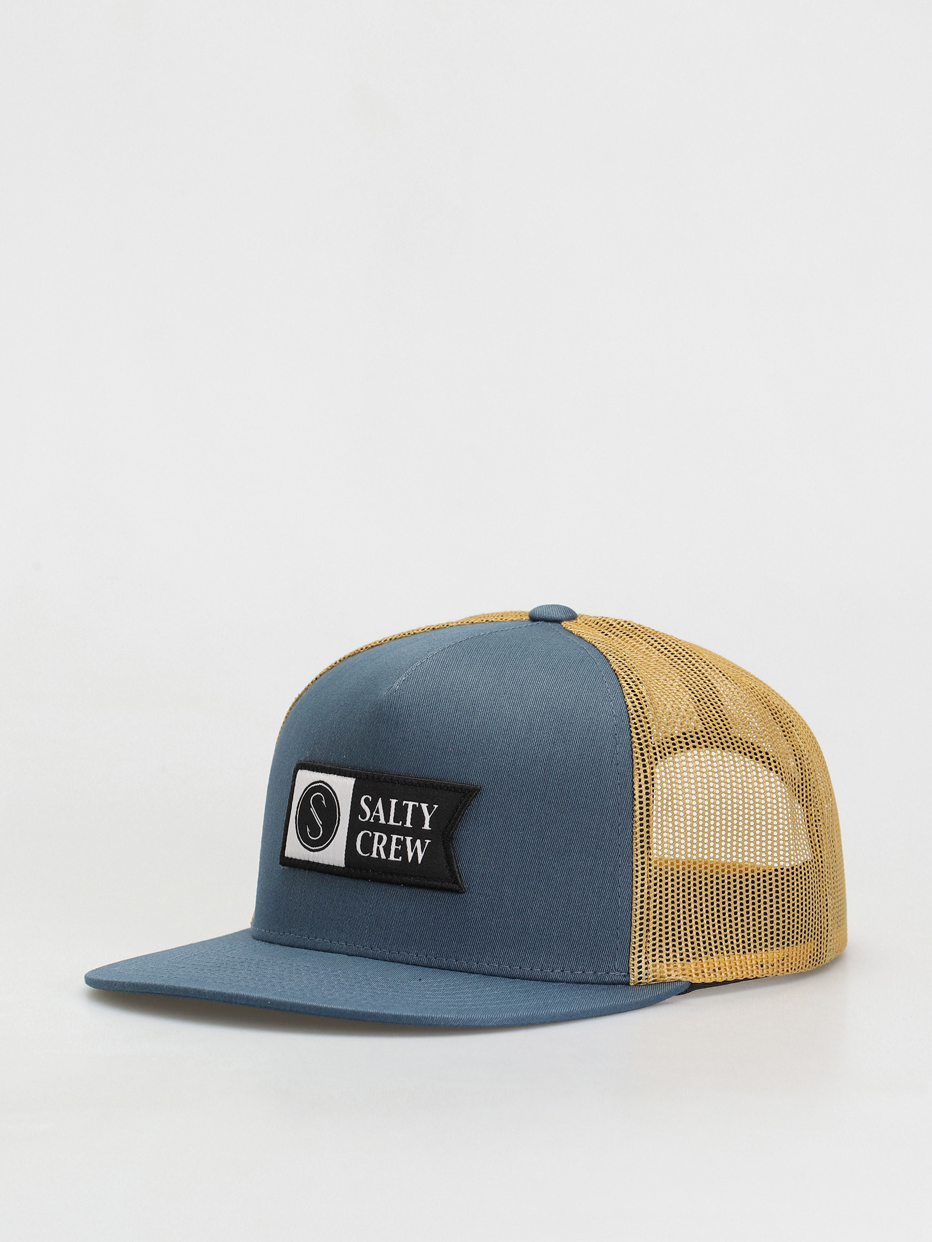 Salty Crew Alpha Twill Trucker Baseball sapka (indigo gold)