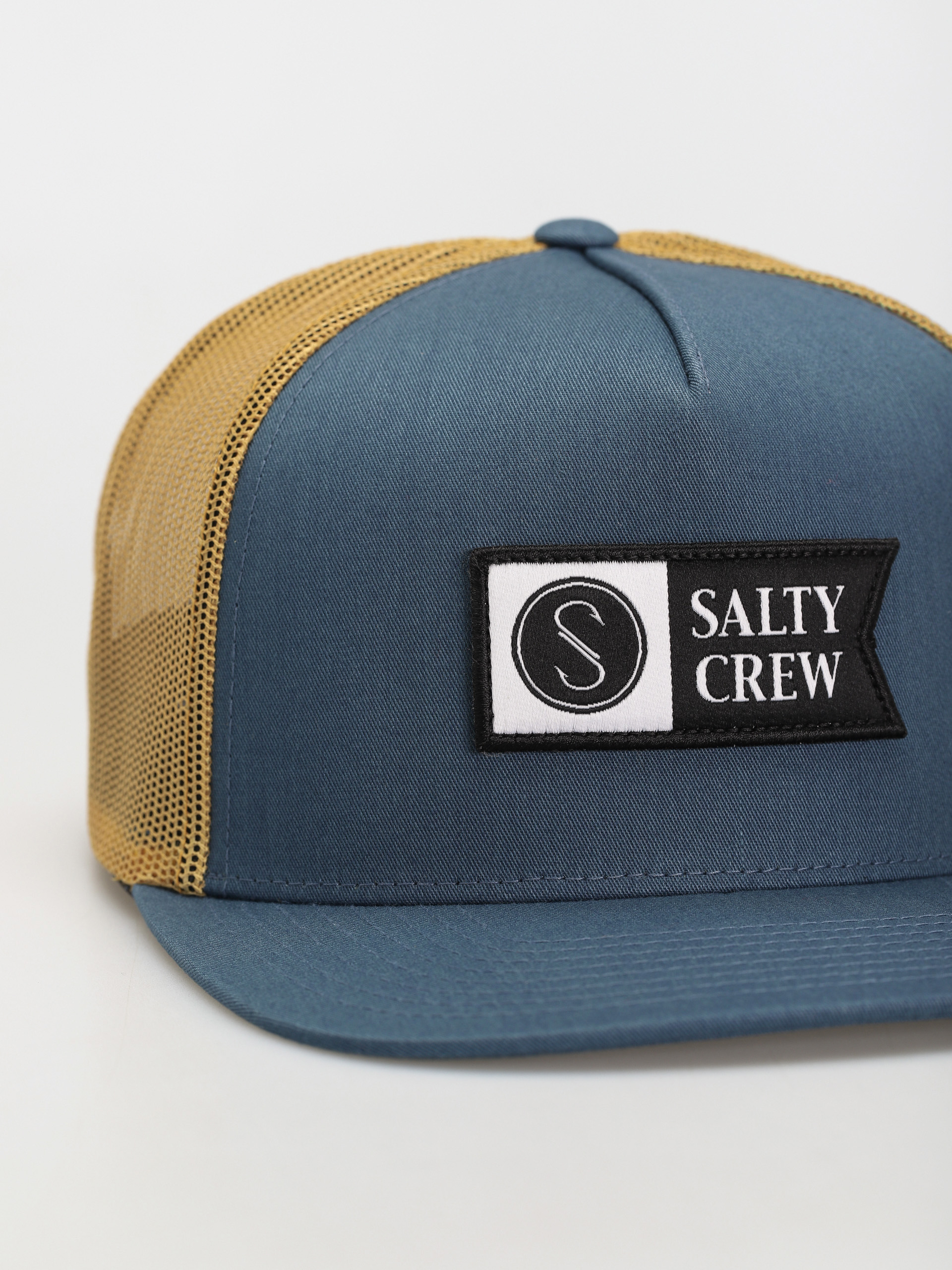 Salty Crew Alpha Twill Trucker Baseball sapka (indigo gold)