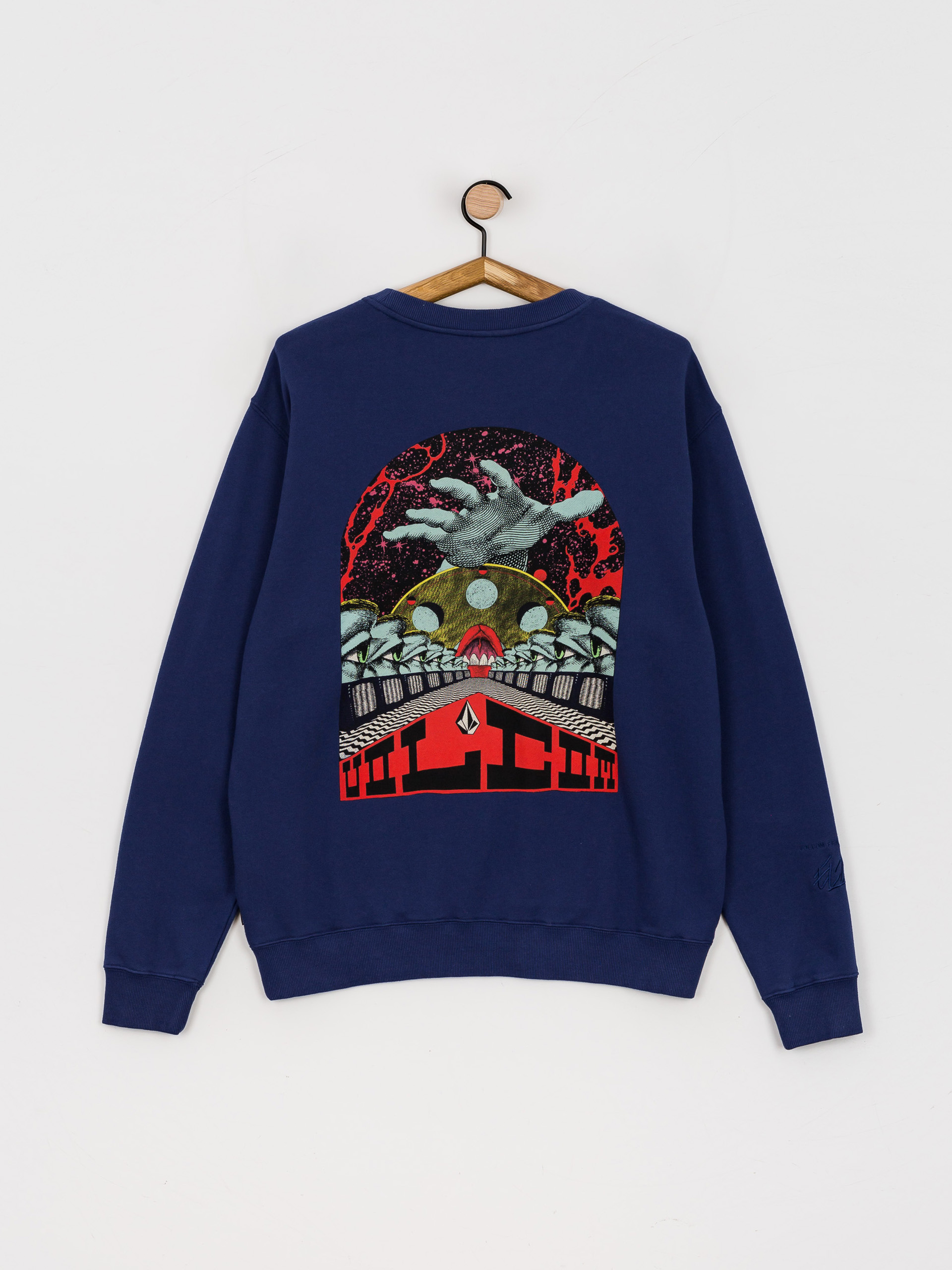 Volcom Elzo Durt Crew Pulóver (blueprint)