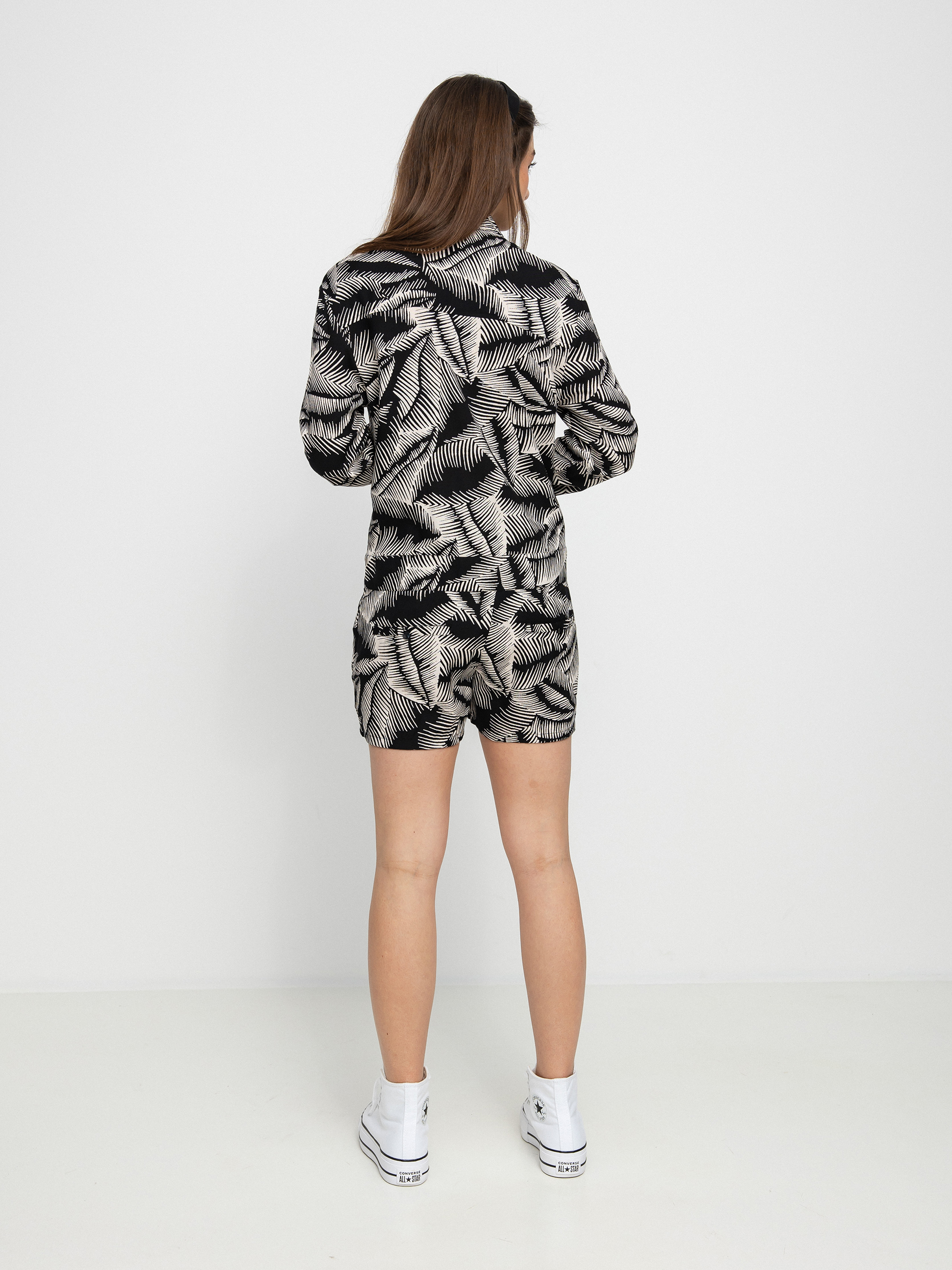 Női Volcom Stay Palm Romper Teniszruha (black white)