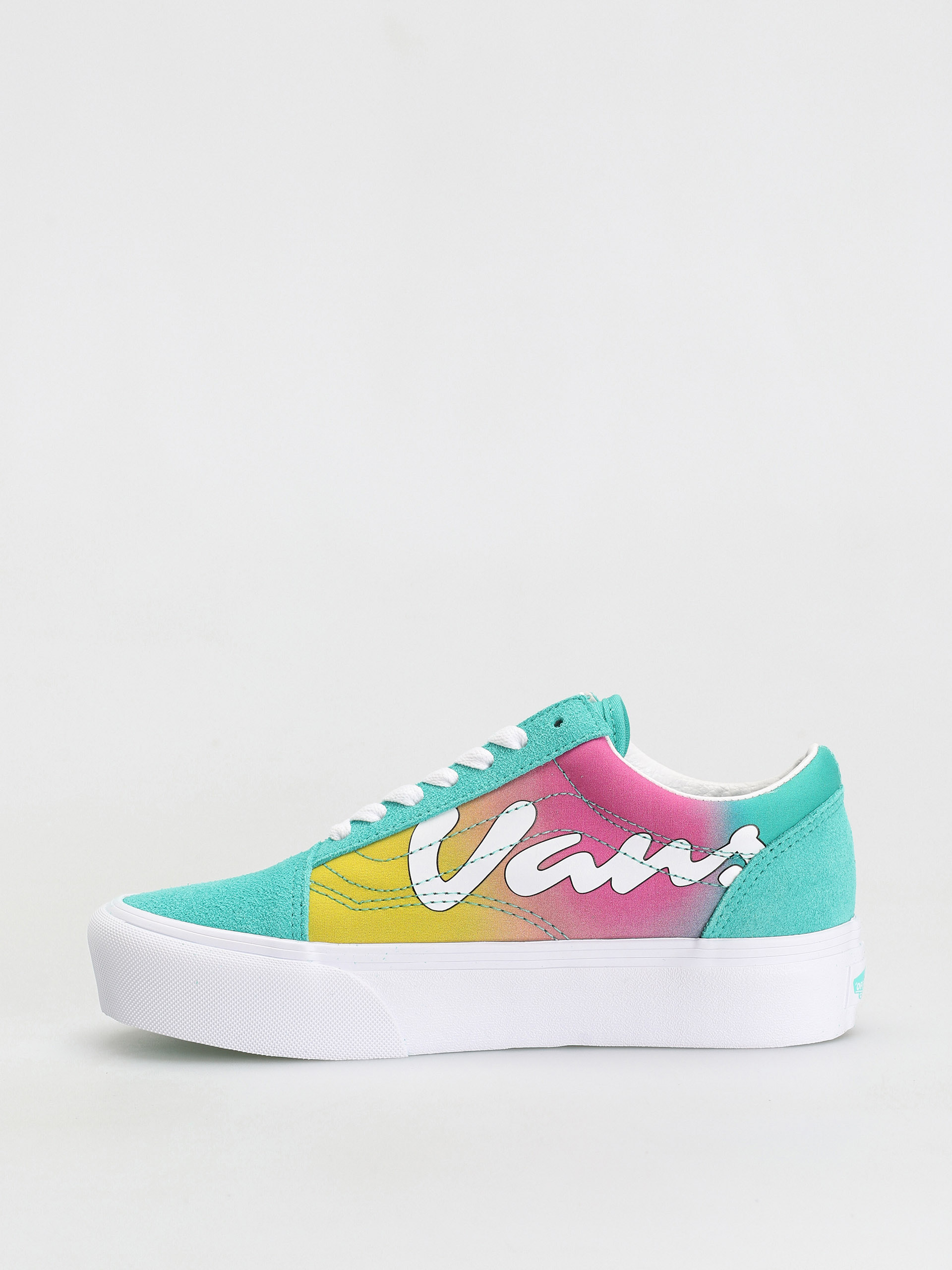Vans Old Skool Platform Cipők (spring fade/atlantis/true white)