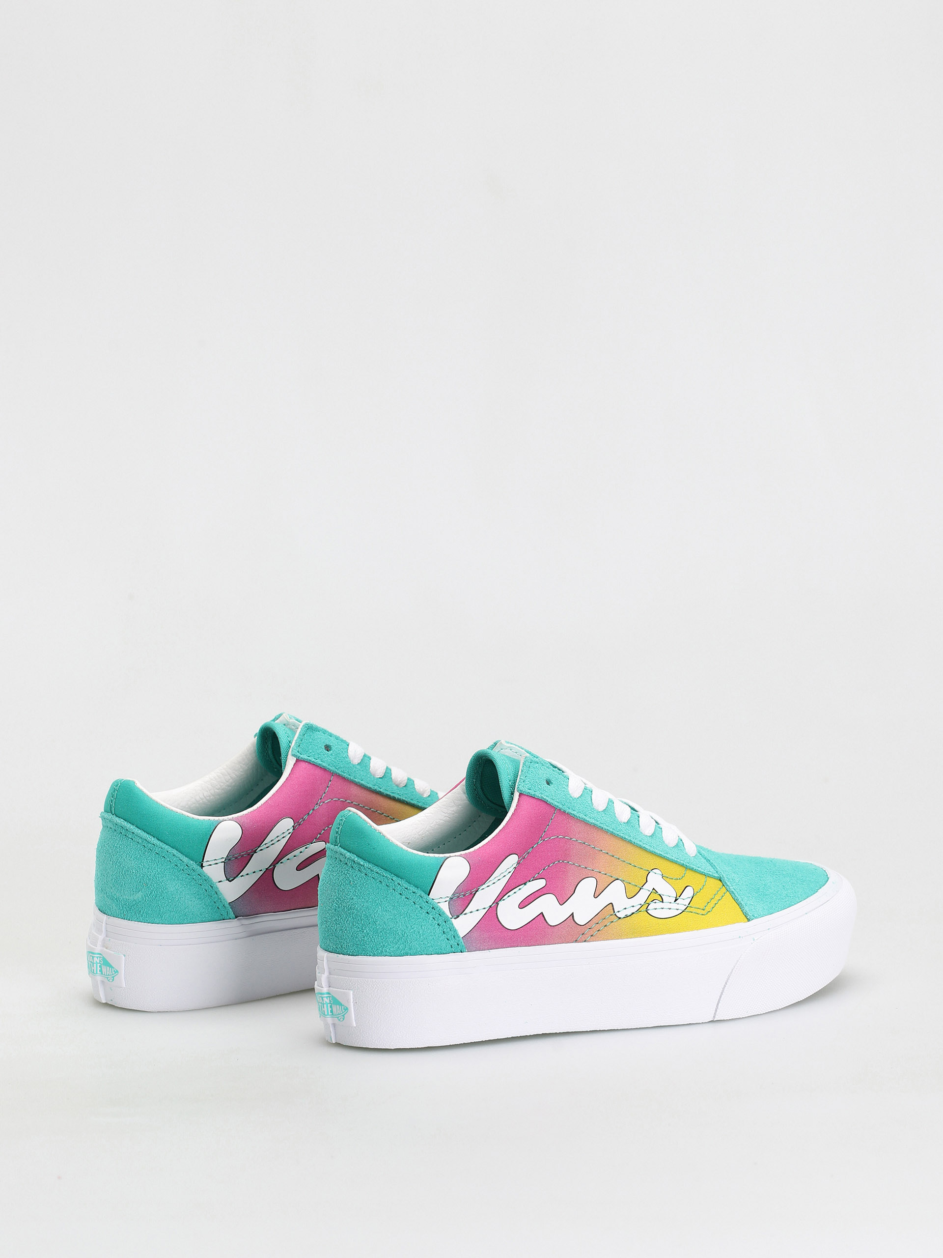Vans Old Skool Platform Cipők (spring fade/atlantis/true white)