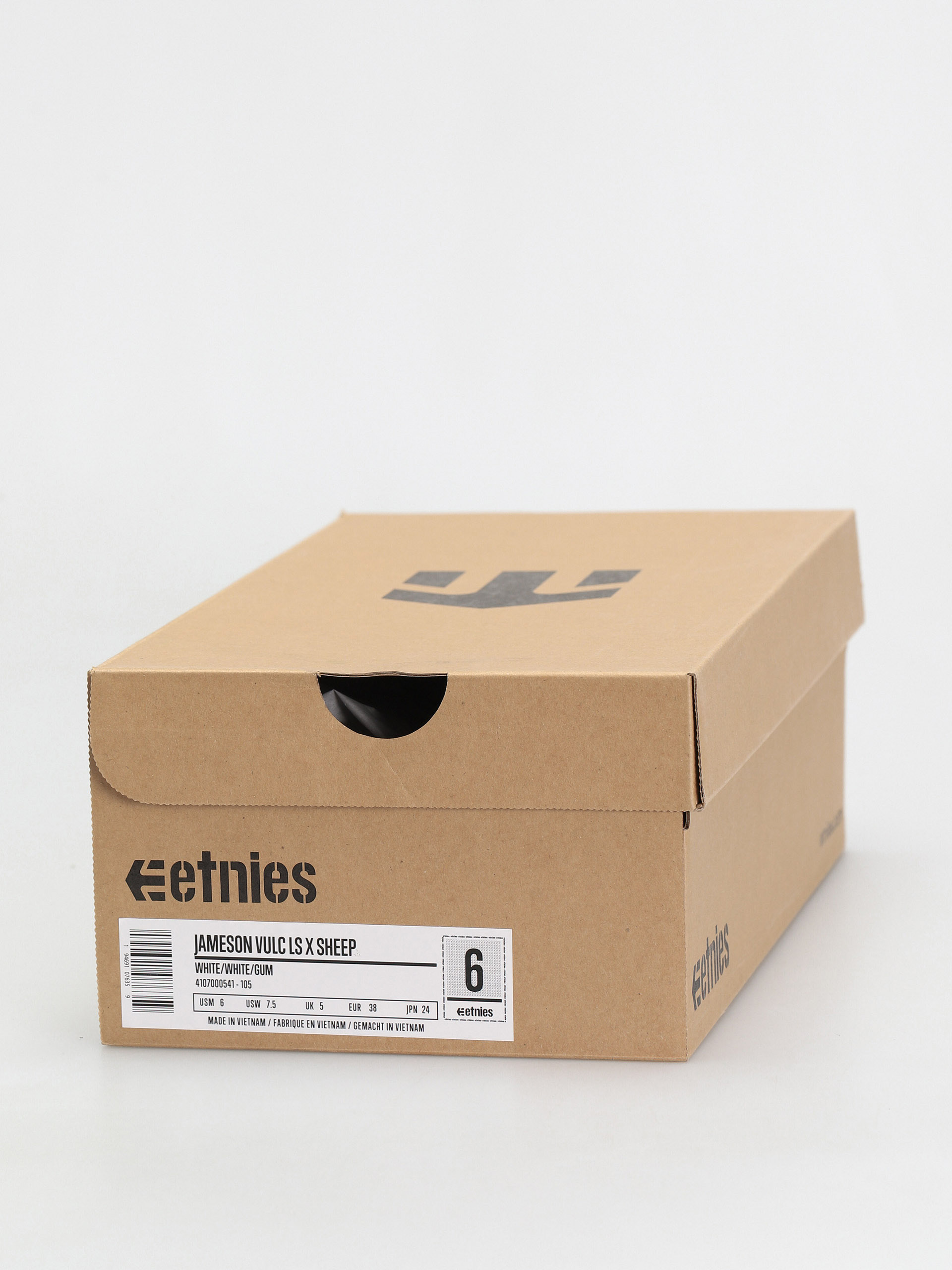 Etnies Jameson Vulc Ls X Sheep Cipők (white/white/gum)