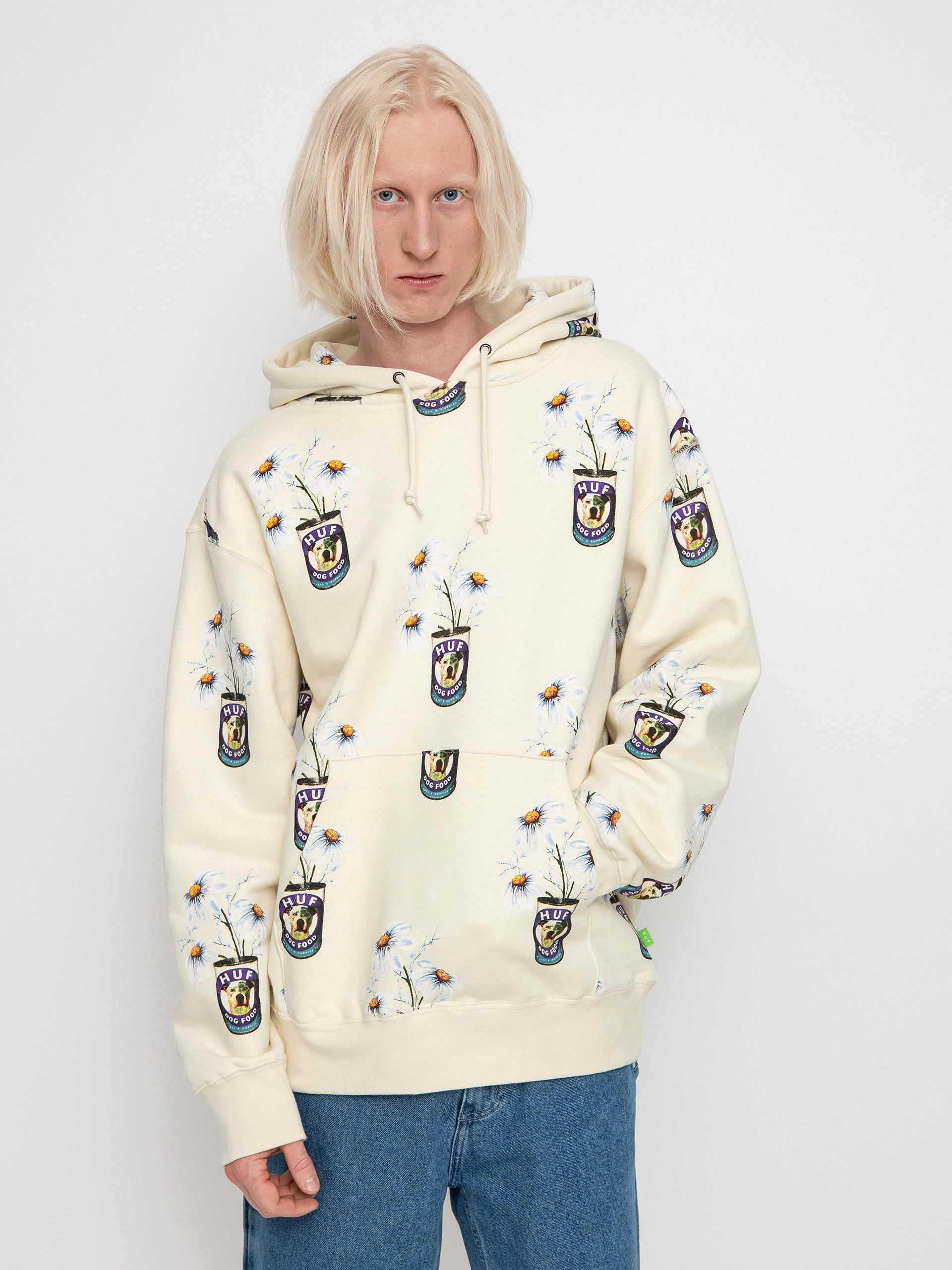 HUF Canned HD Kapucnis pulóver (off white)