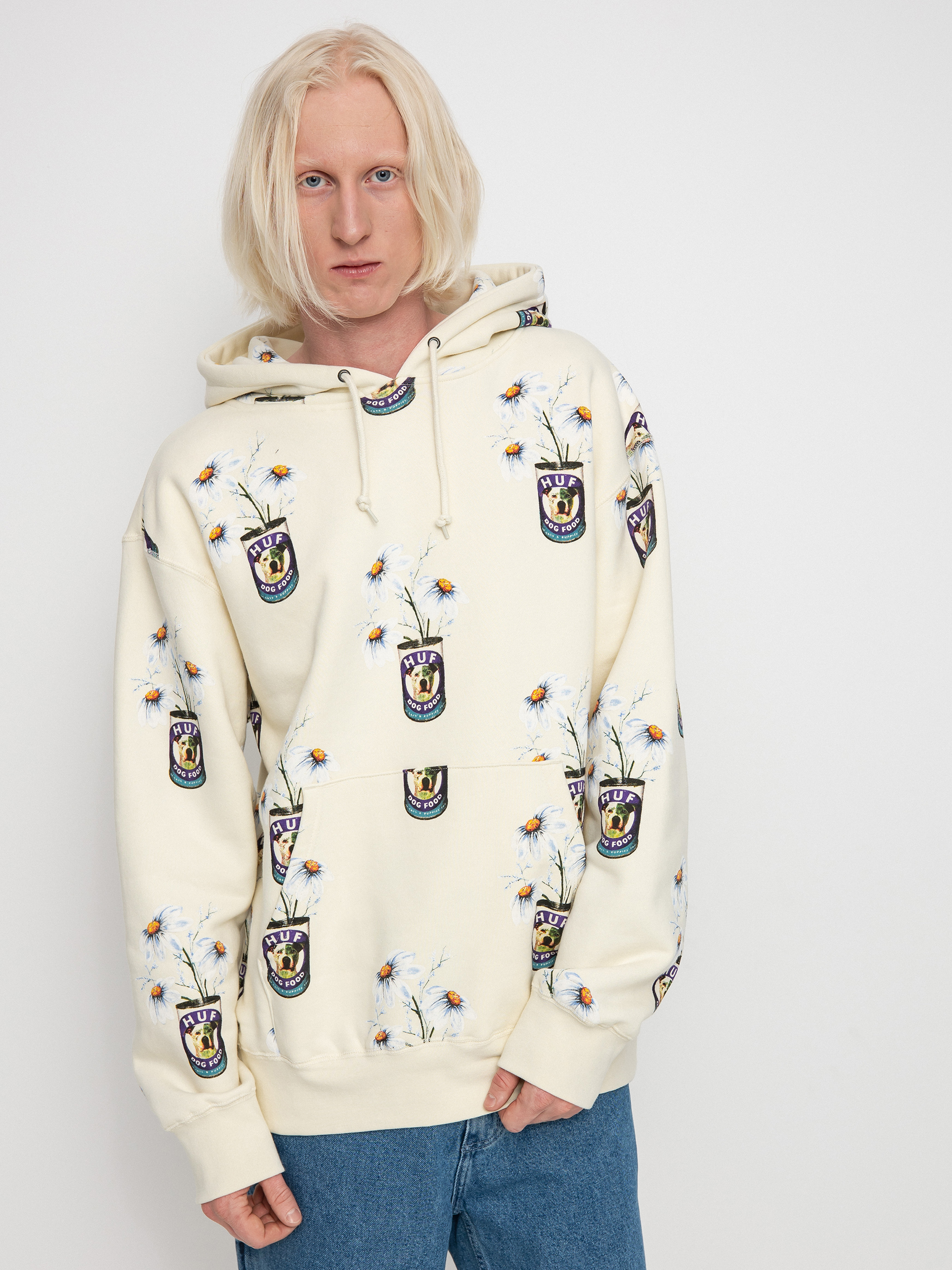 HUF Canned HD Kapucnis pulóver (off white)