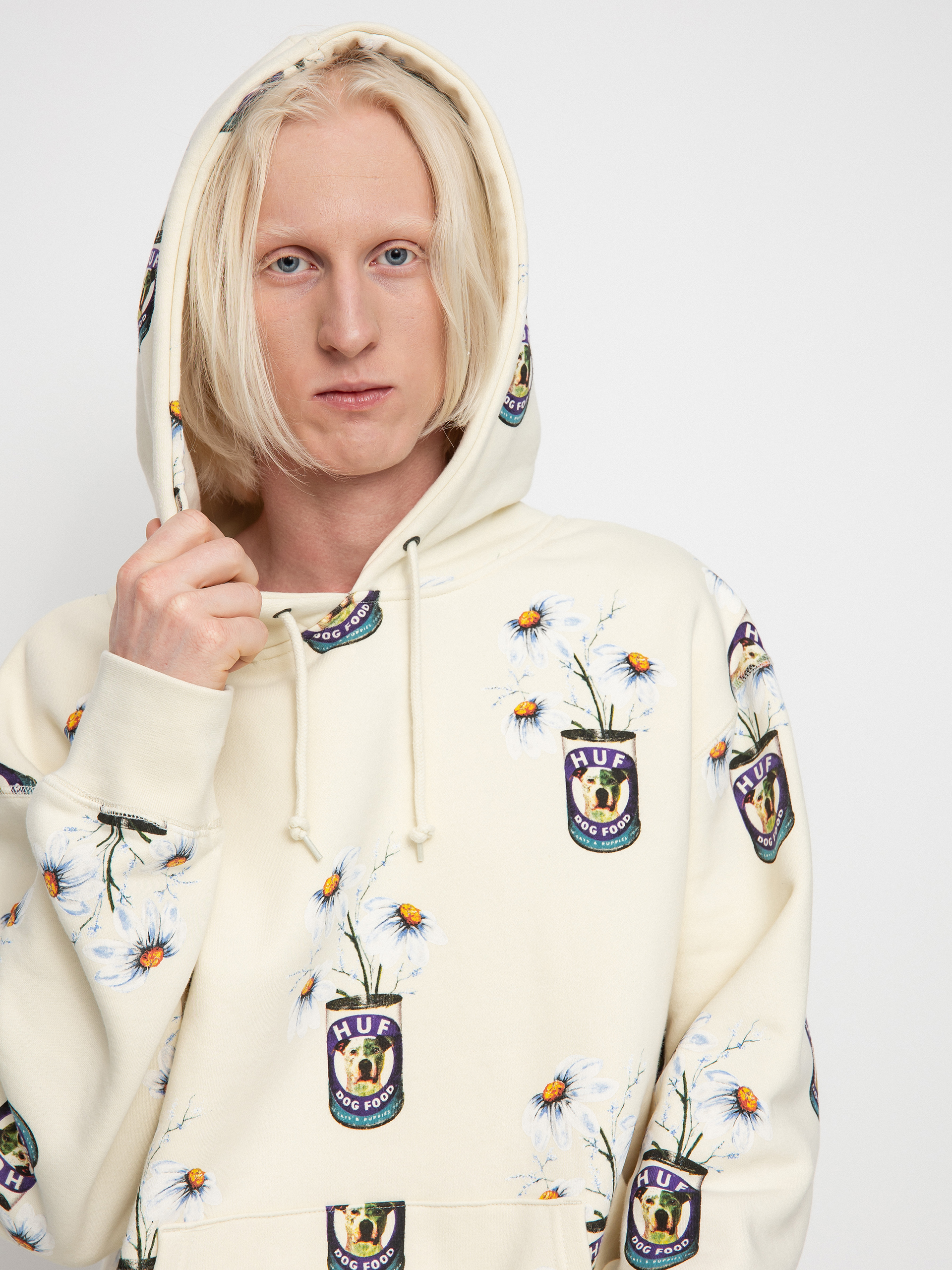 HUF Canned HD Kapucnis pulóver (off white)