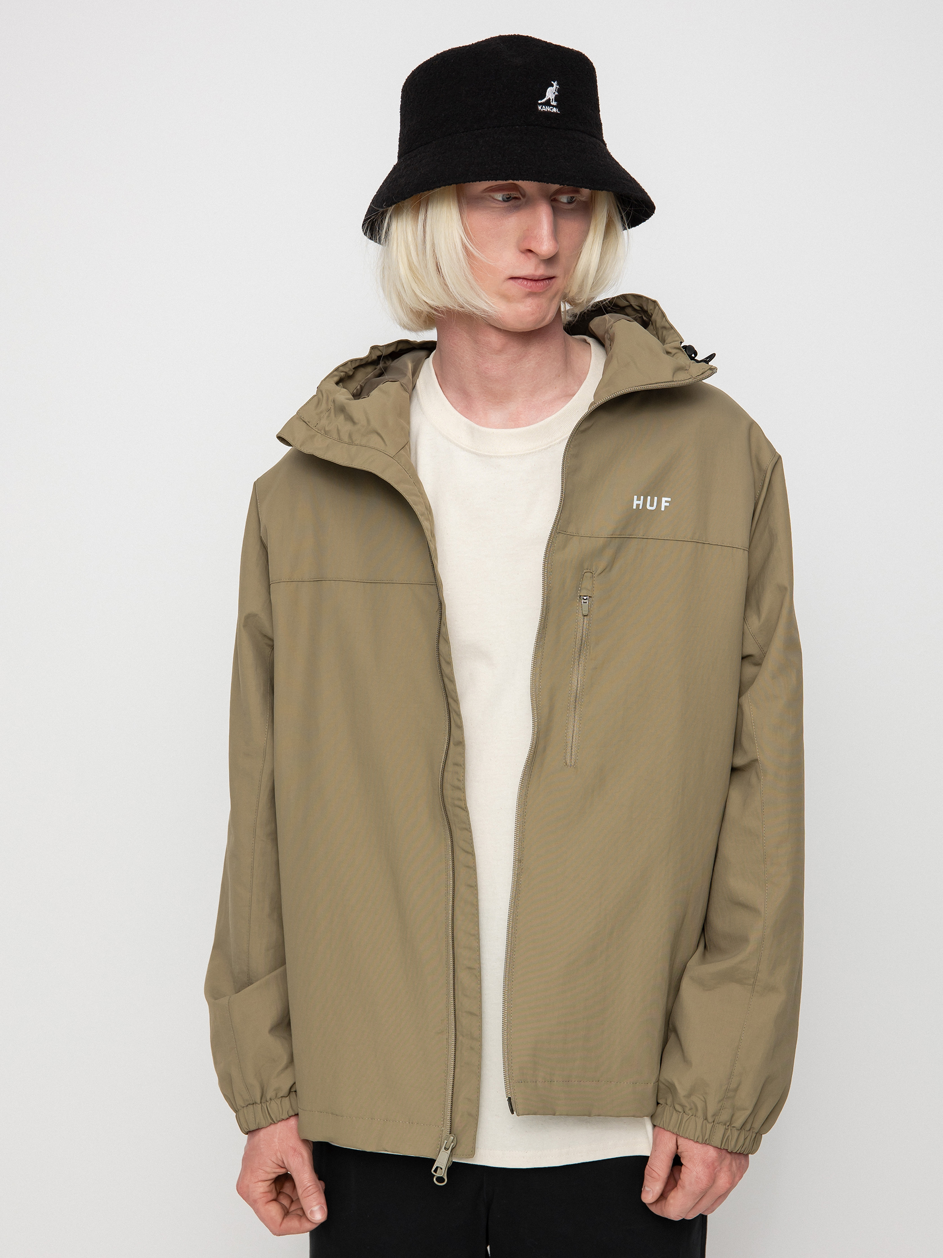 HUF Essentials Zip Standard Shell Dzseki (khaki)