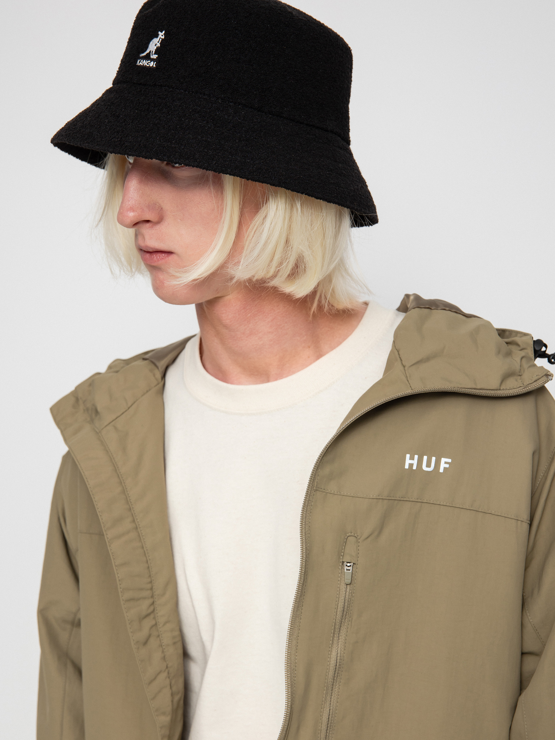 HUF Essentials Zip Standard Shell Dzseki (khaki)