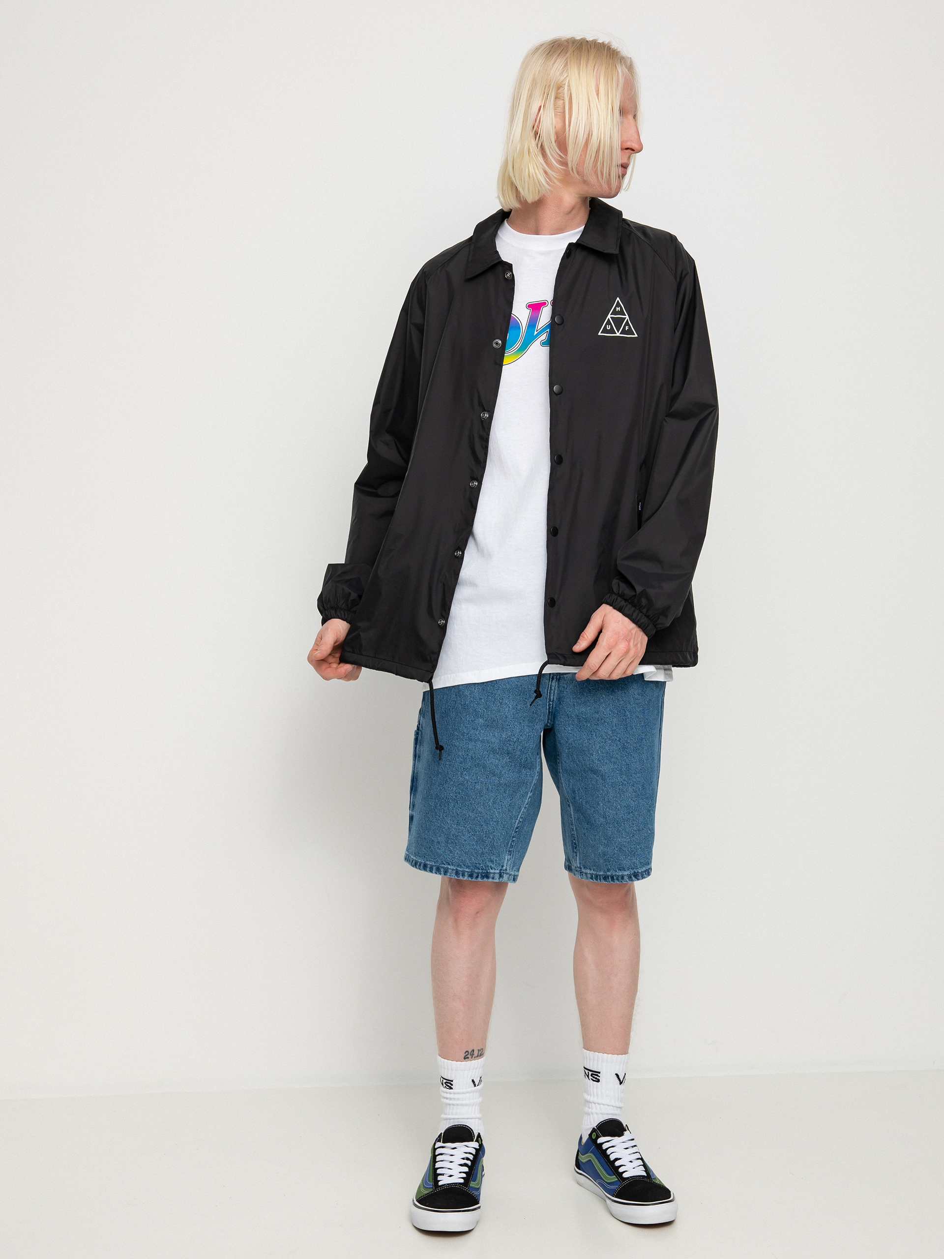 HUF Essentials Triple Triangle Coaches Dzseki (black)