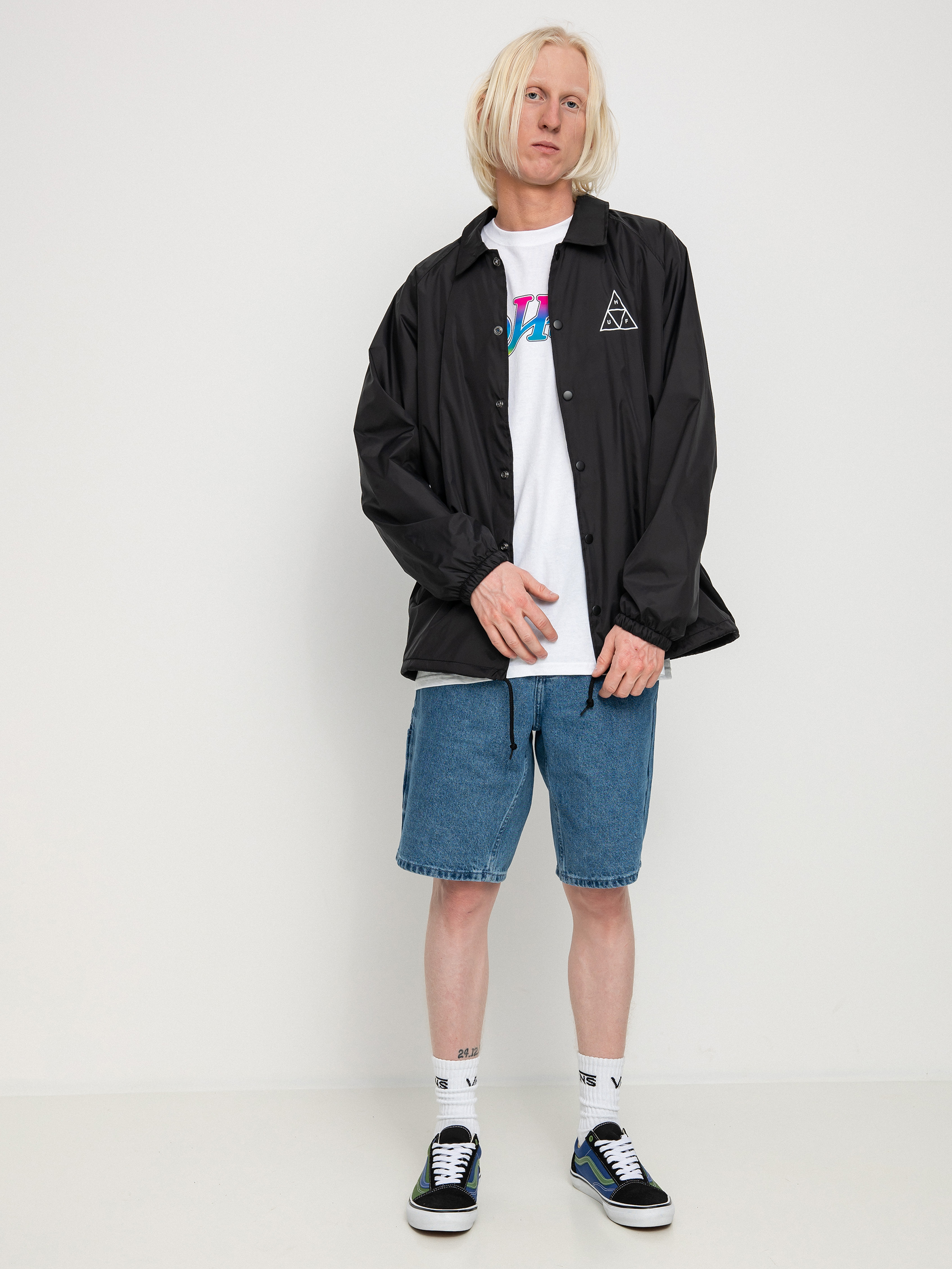 HUF Essentials Triple Triangle Coaches Dzseki (black)