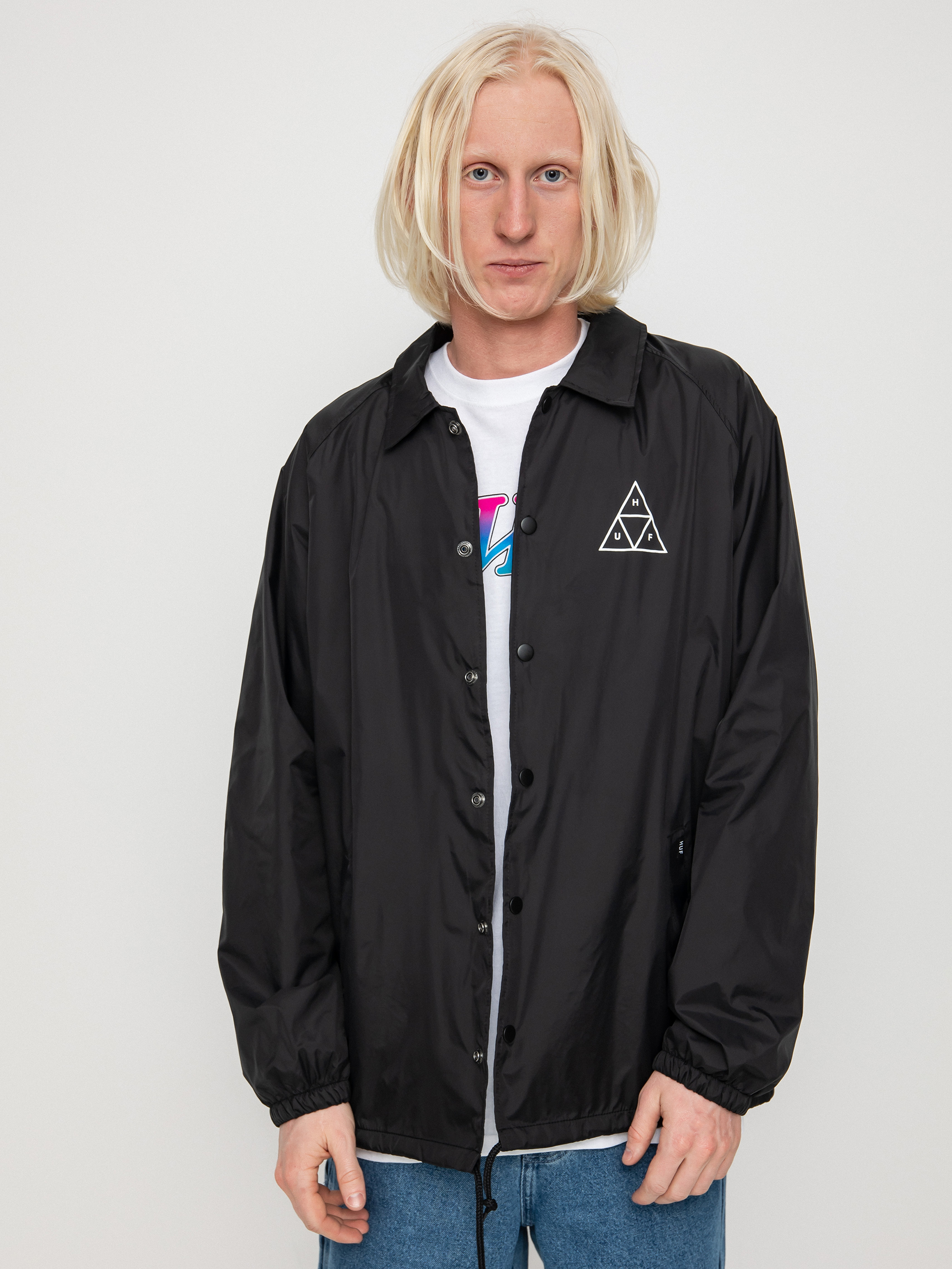 HUF Essentials Triple Triangle Coaches Dzseki (black)