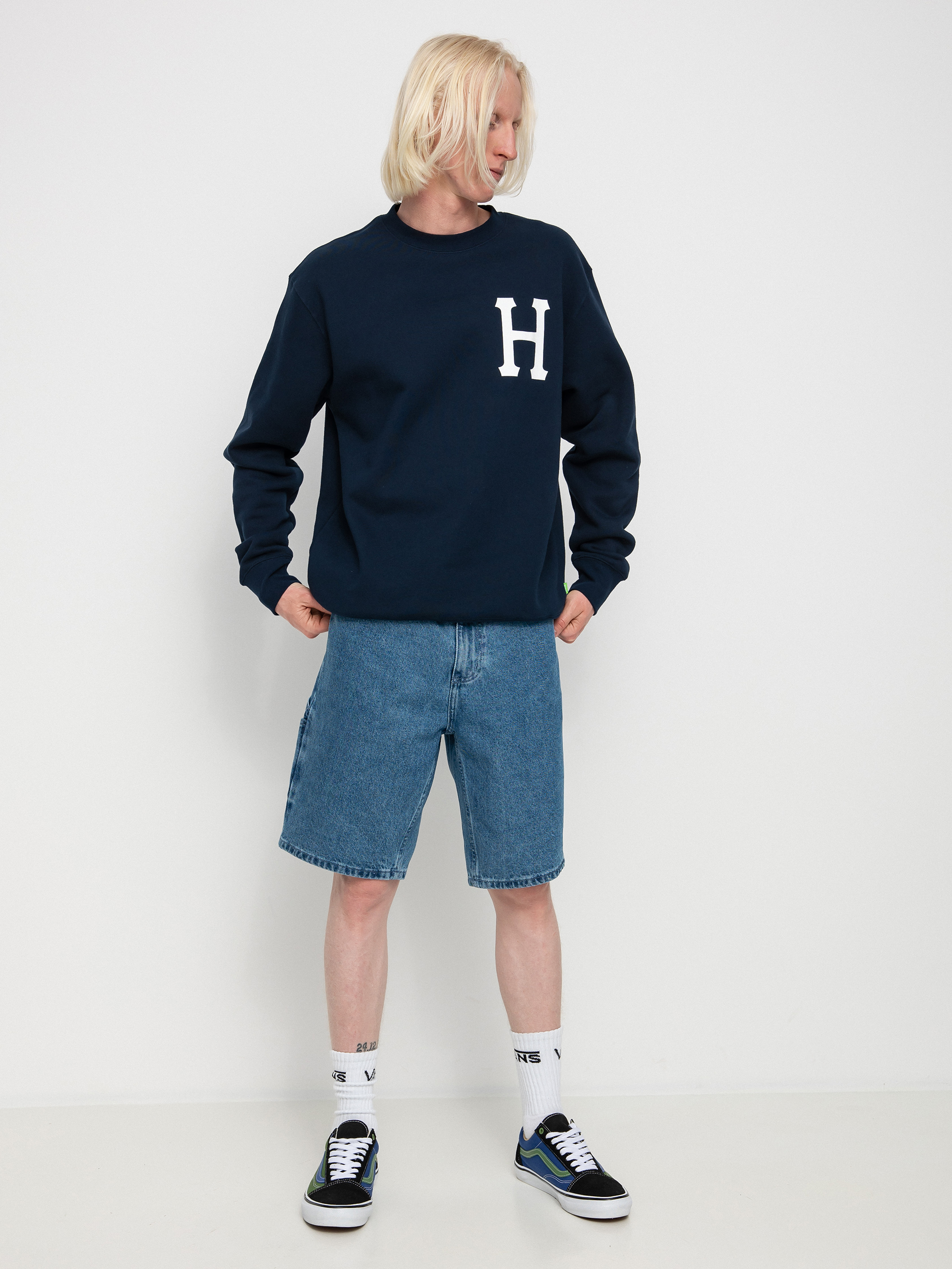 HUF Forever Pulóver (navy)