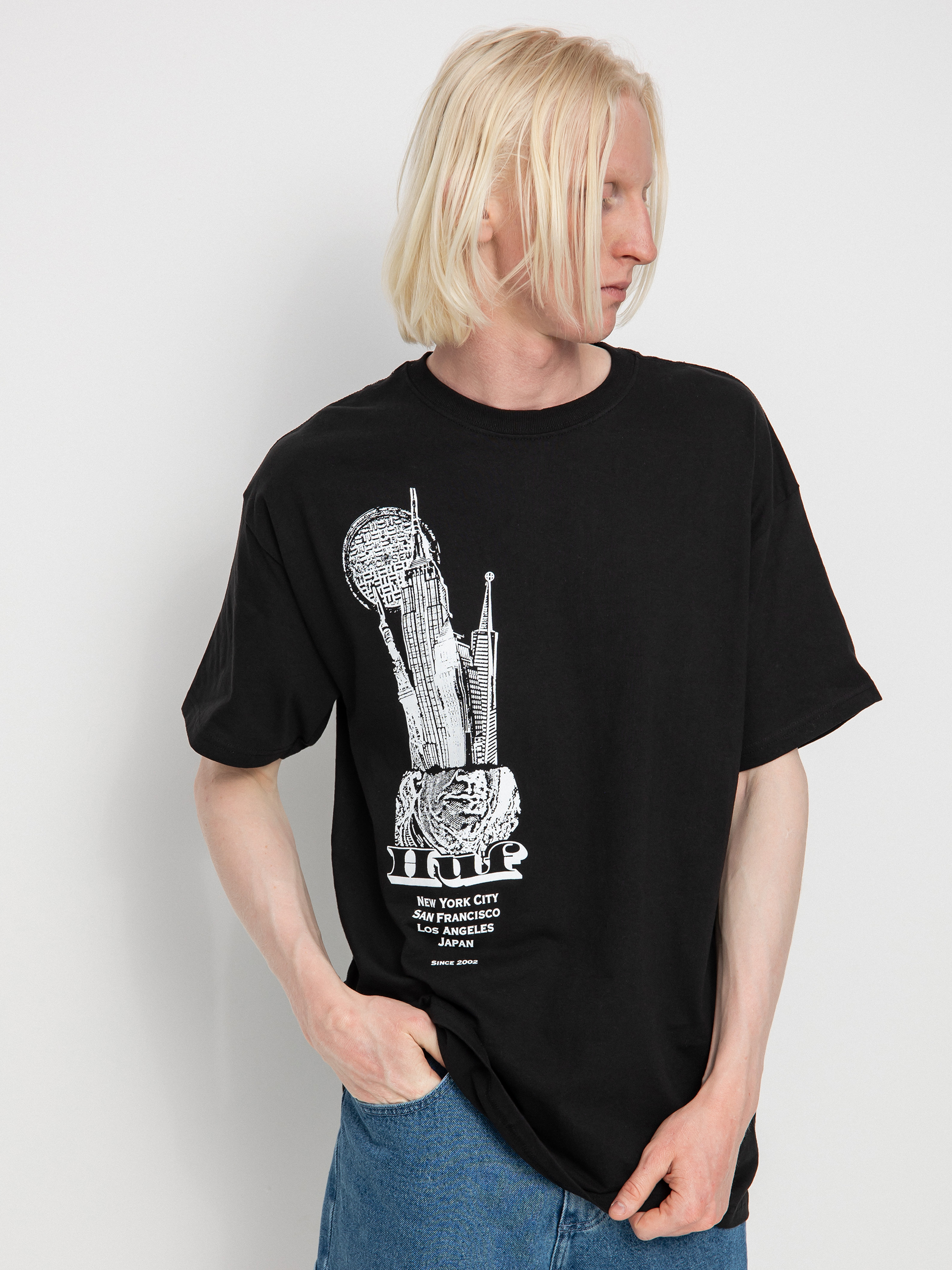 HUF Skyscrapers póló (black)