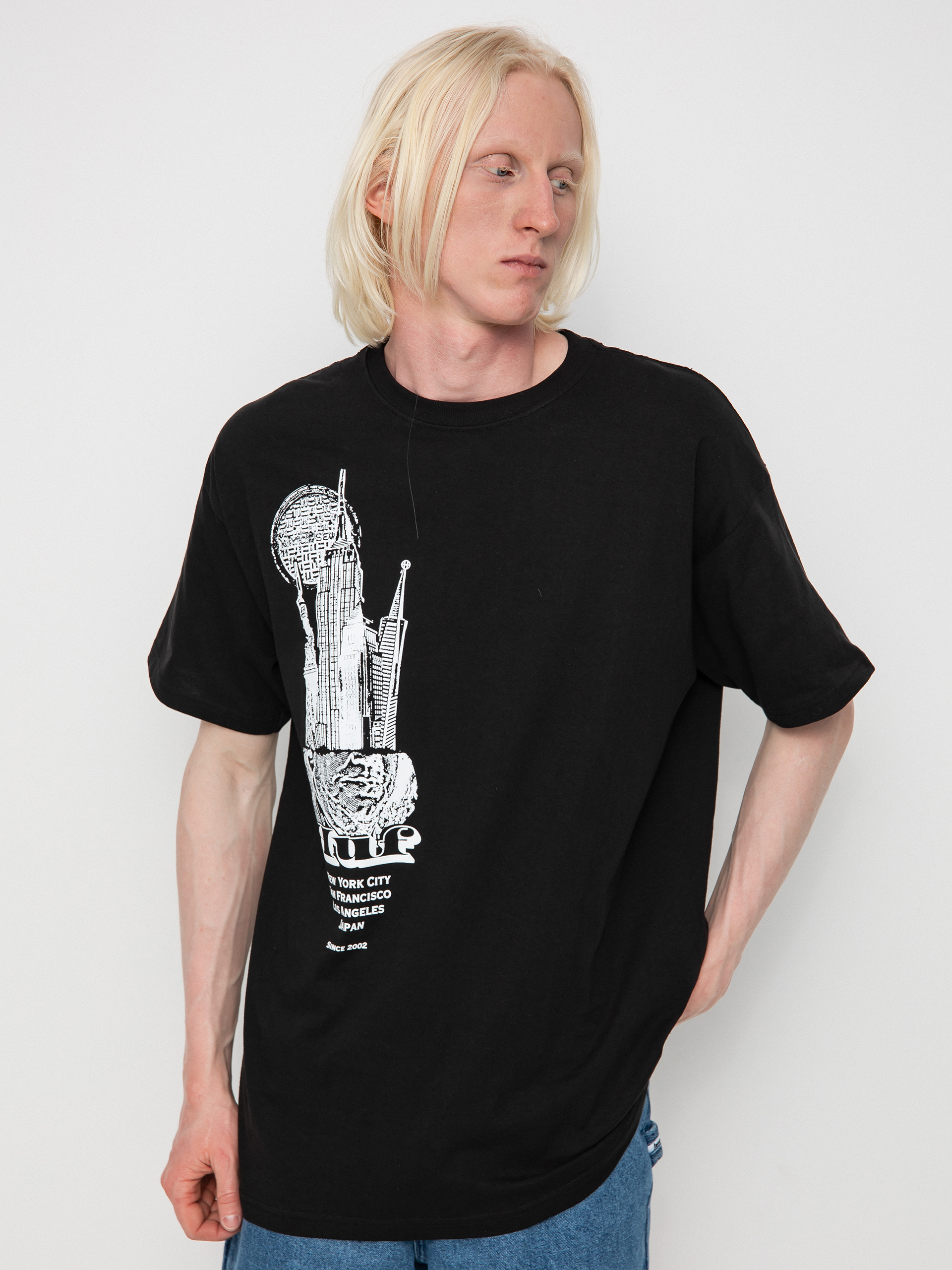 HUF Skyscrapers póló (black)