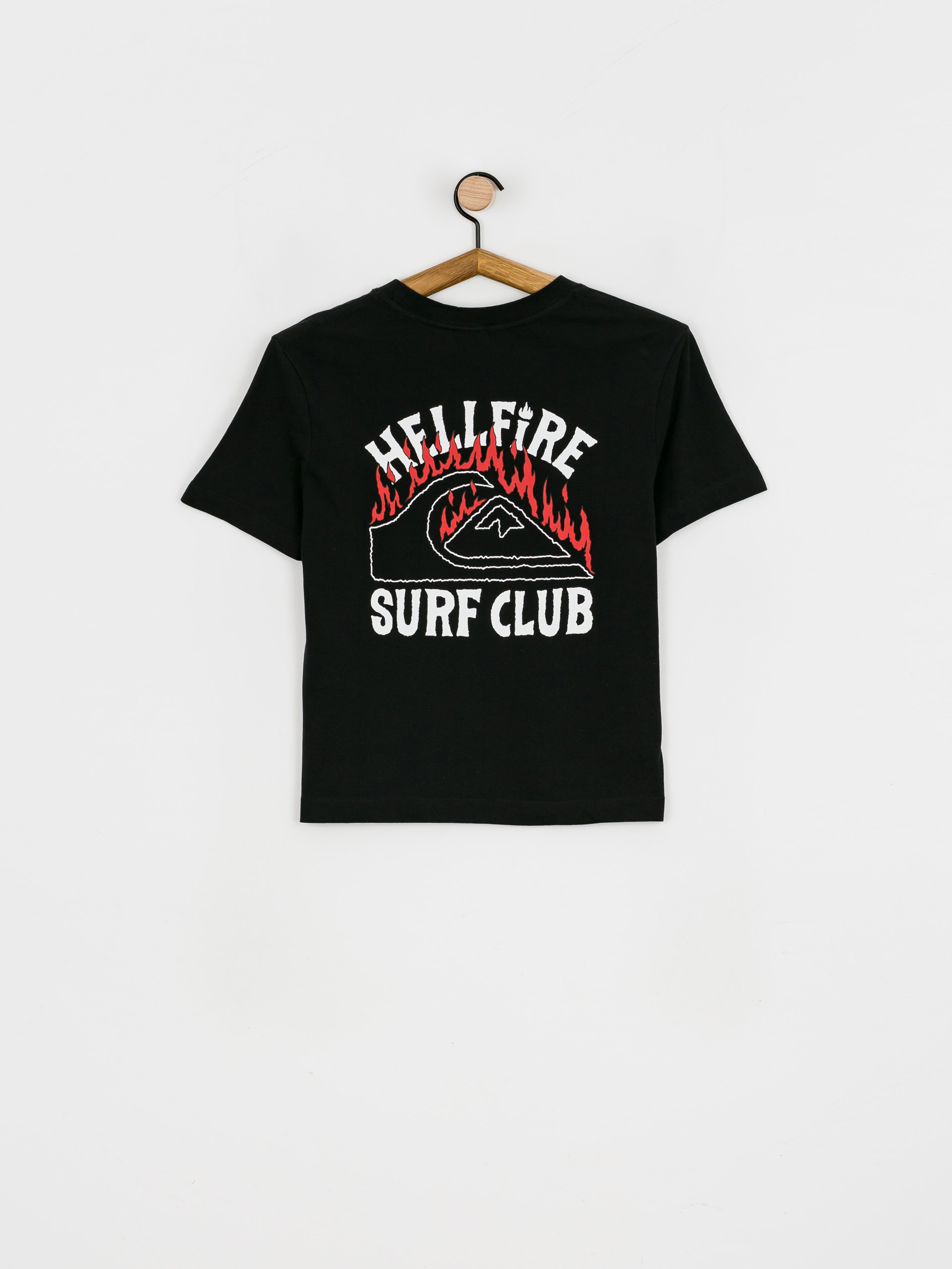 Quiksilver X Stranger Things 86 Crop póló Wmn (black)