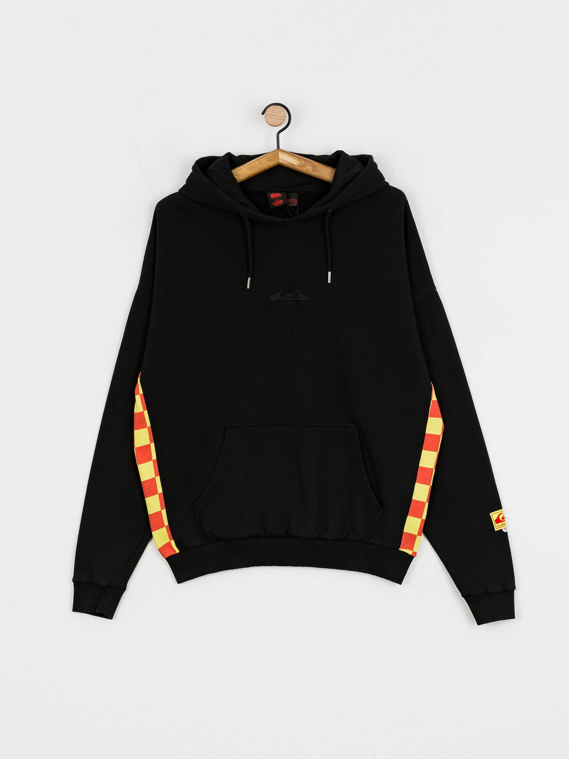 Quiksilver X Stranger Things Surfer Boy Checker HD Kapucnis pulóver (black)