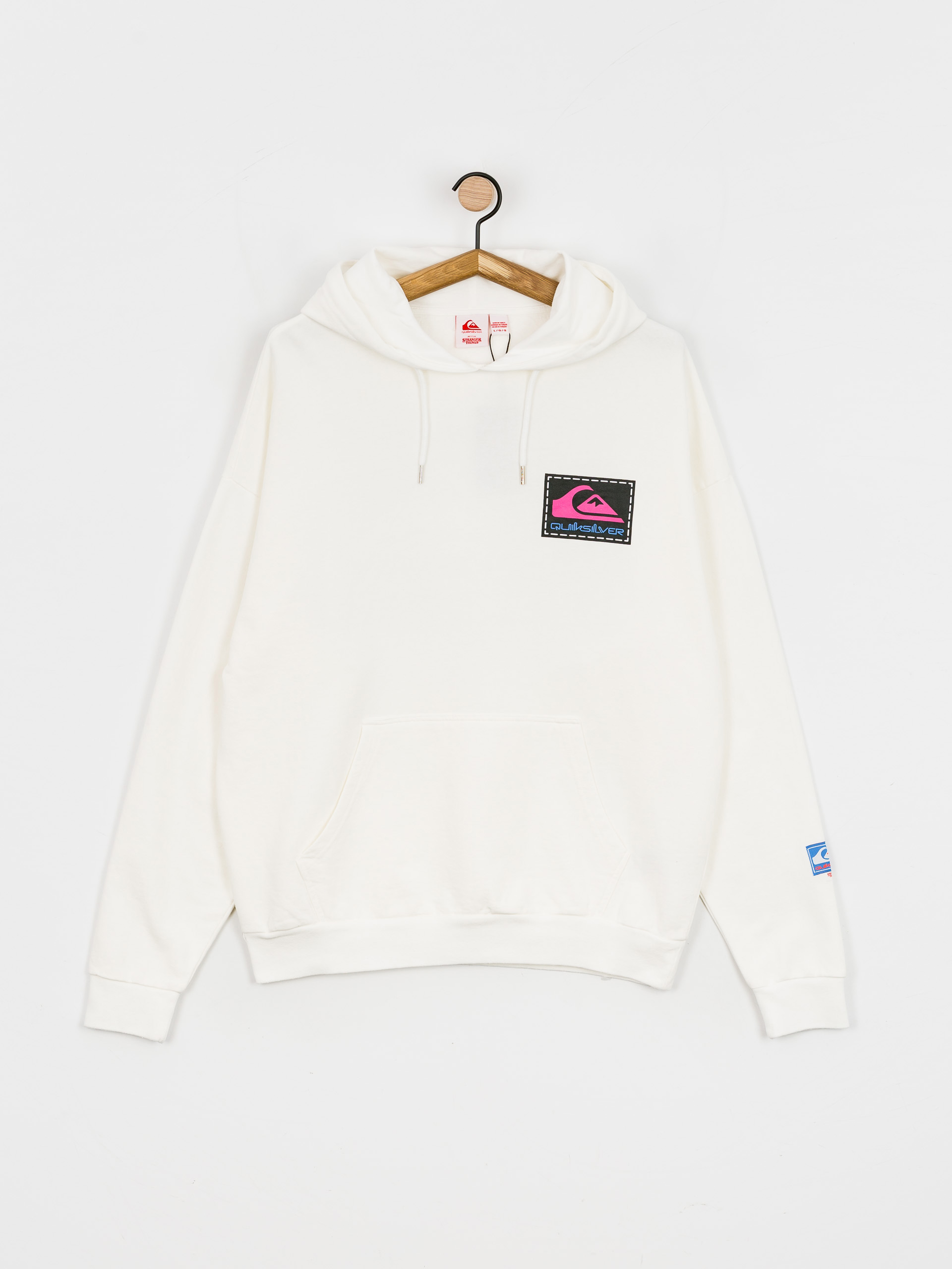 Quiksilver X Stranger Things Rainbow HD Kapucnis pulóver (white)