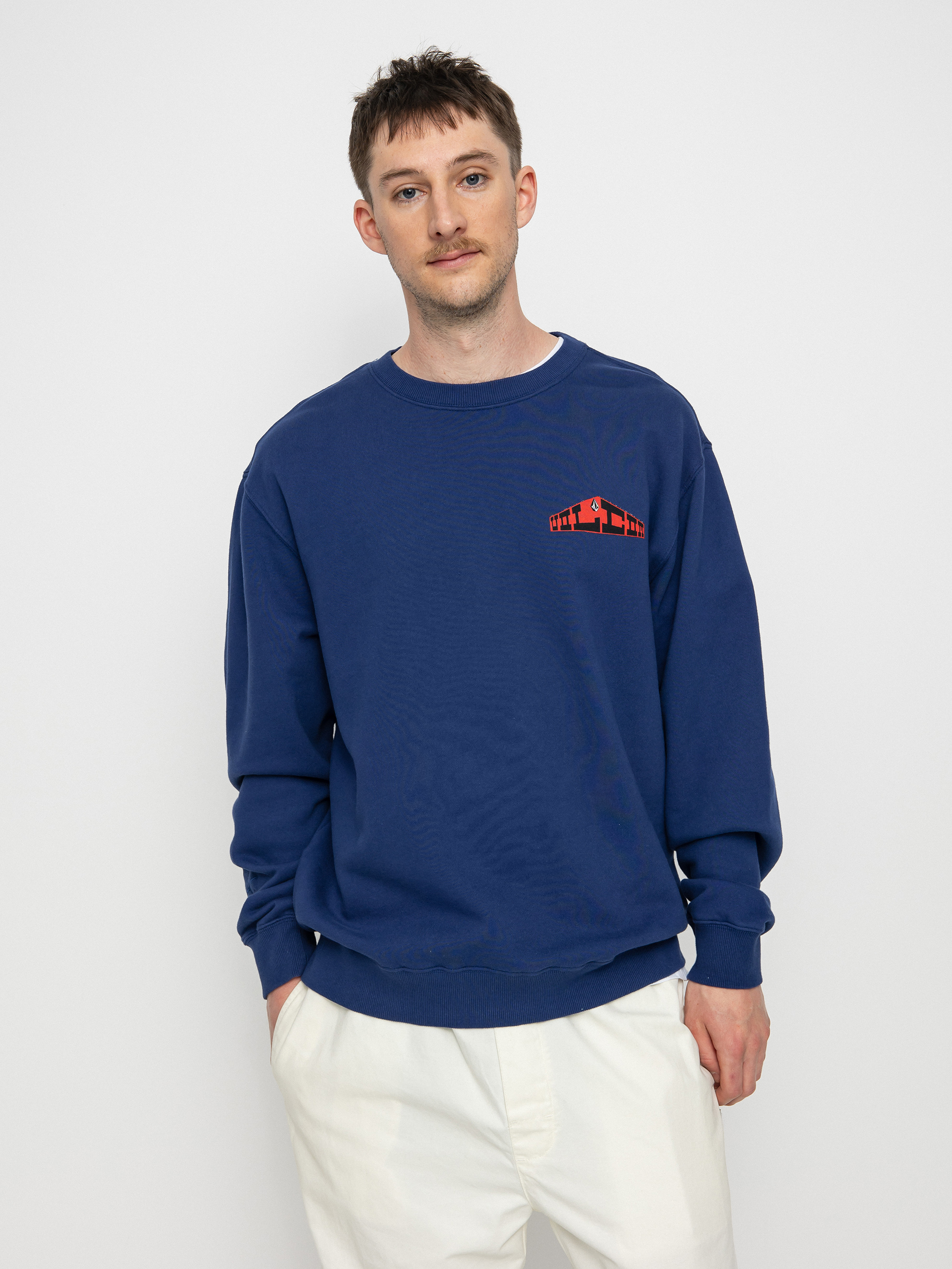 Volcom Elzo Durt Crew Pulóver (blueprint)