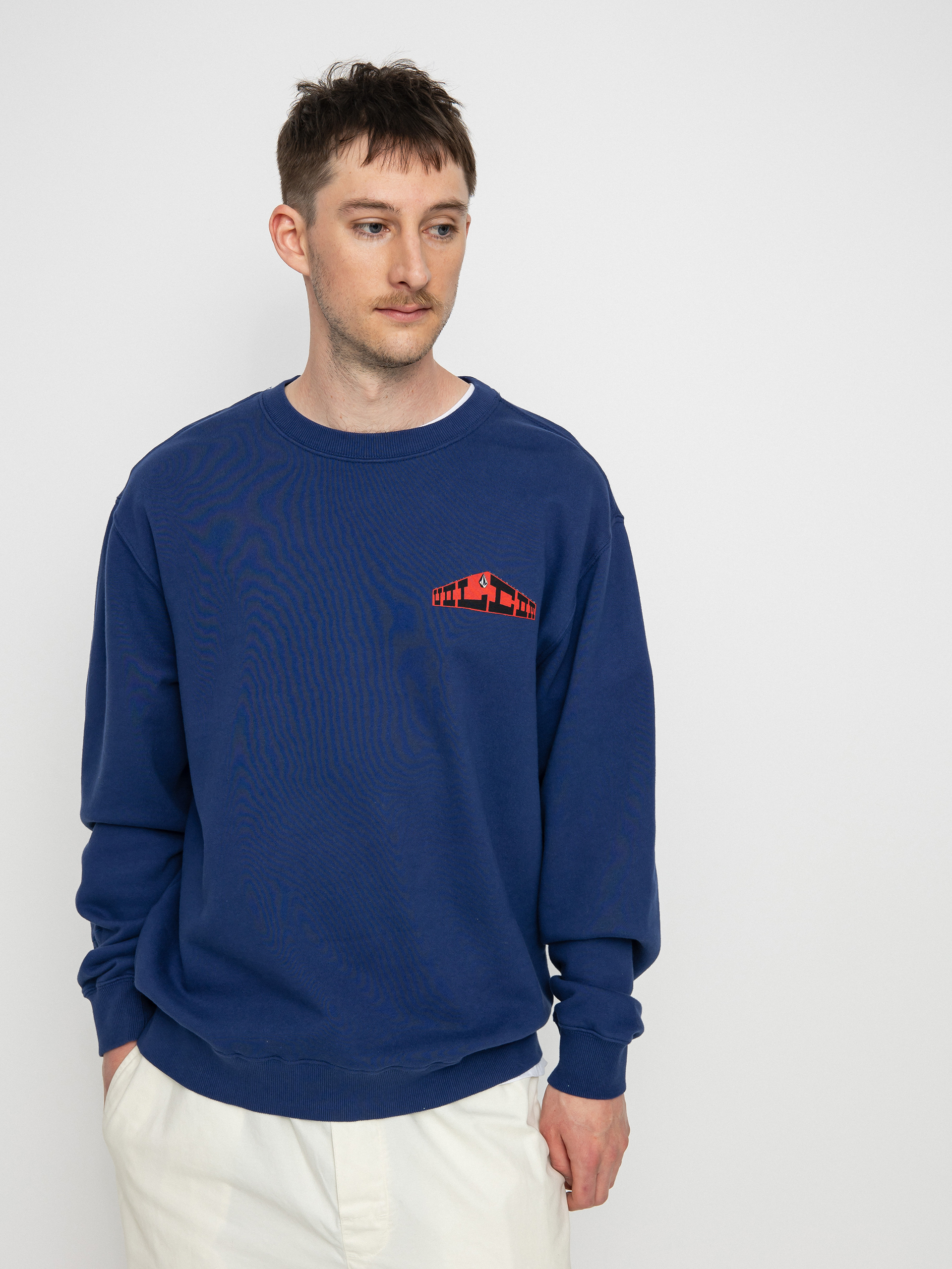 Volcom Elzo Durt Crew Pulóver (blueprint)