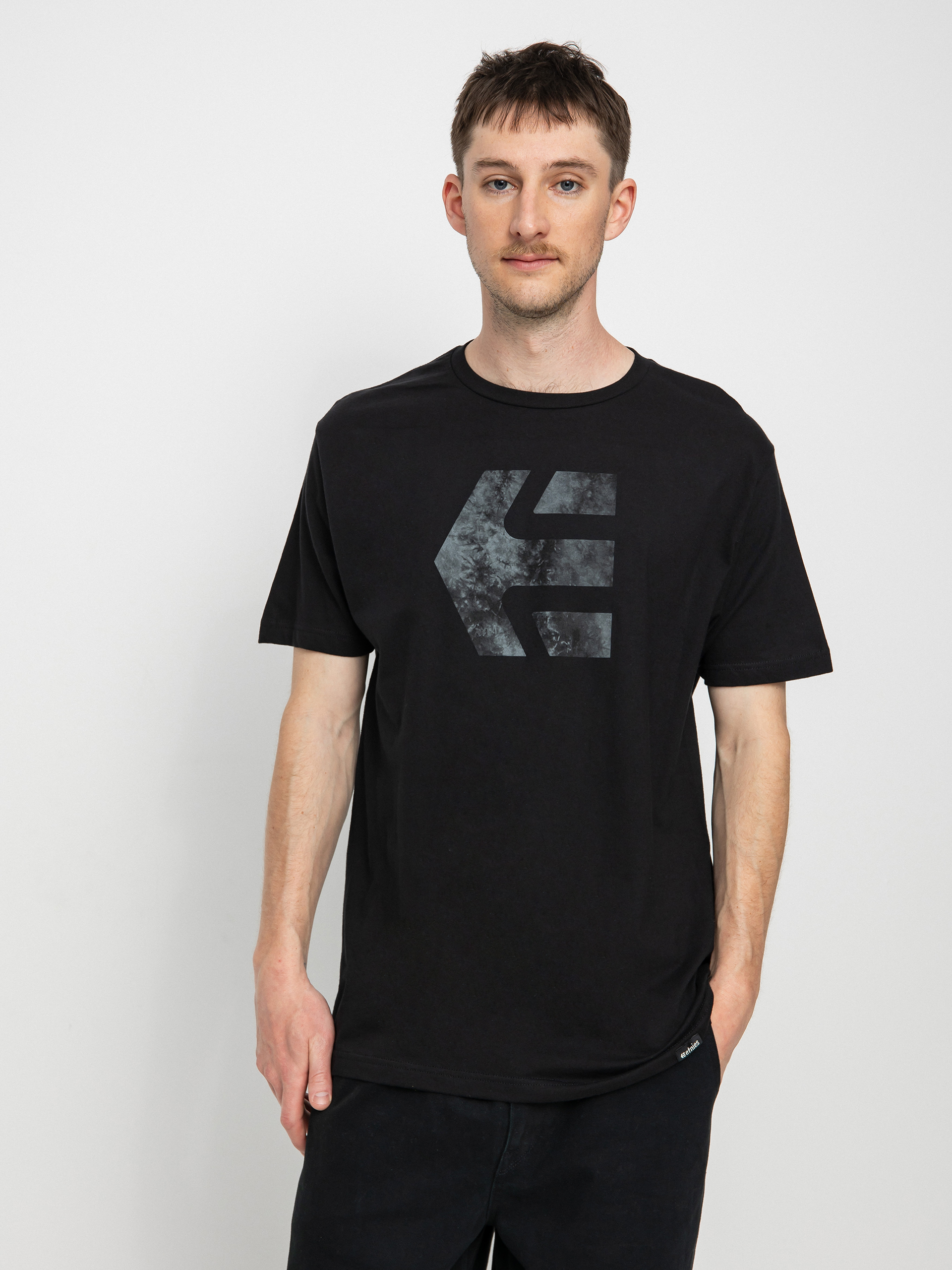 Etnies Icon Print póló (black wash)