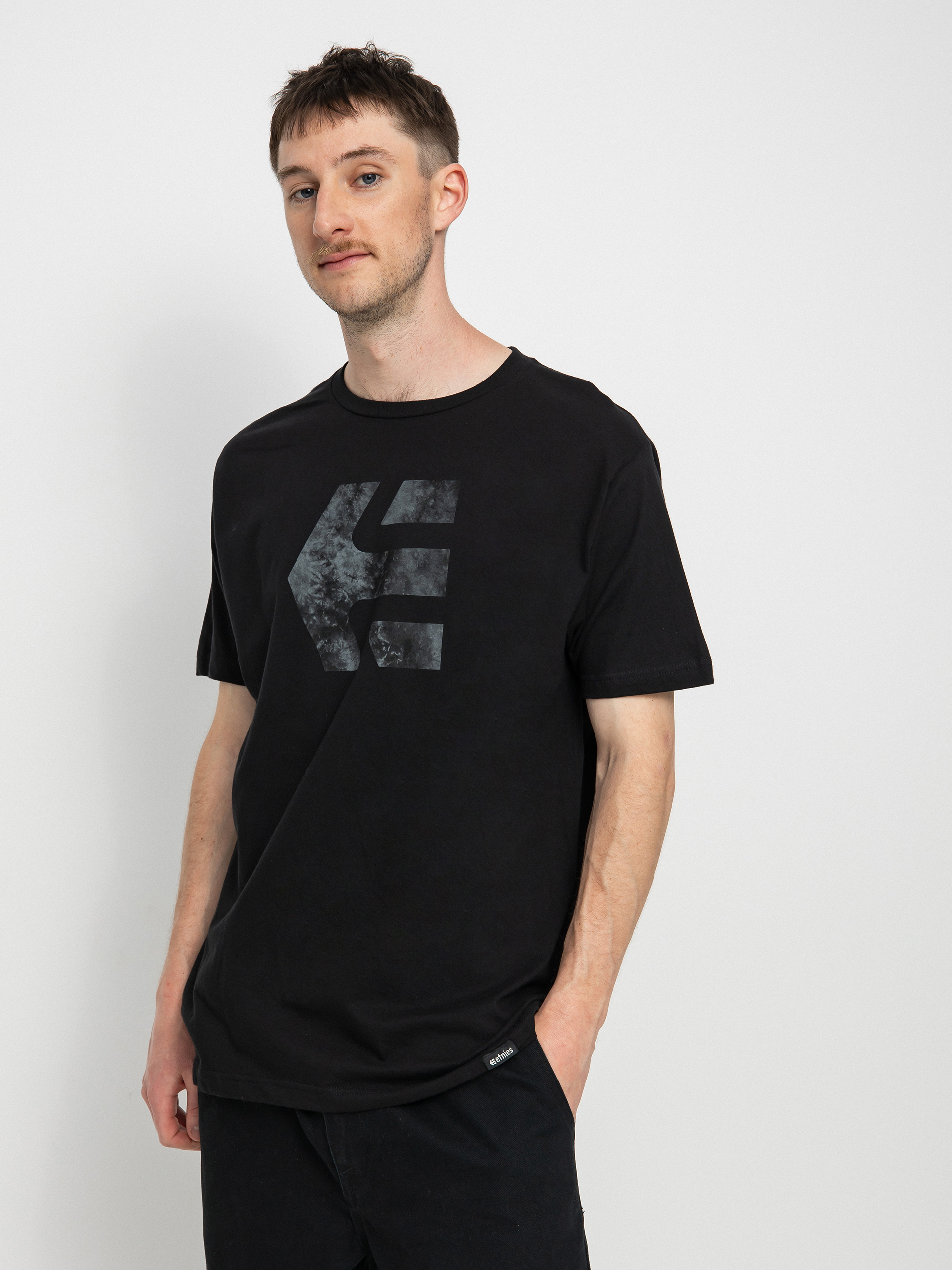 Etnies Icon Print póló (black wash)